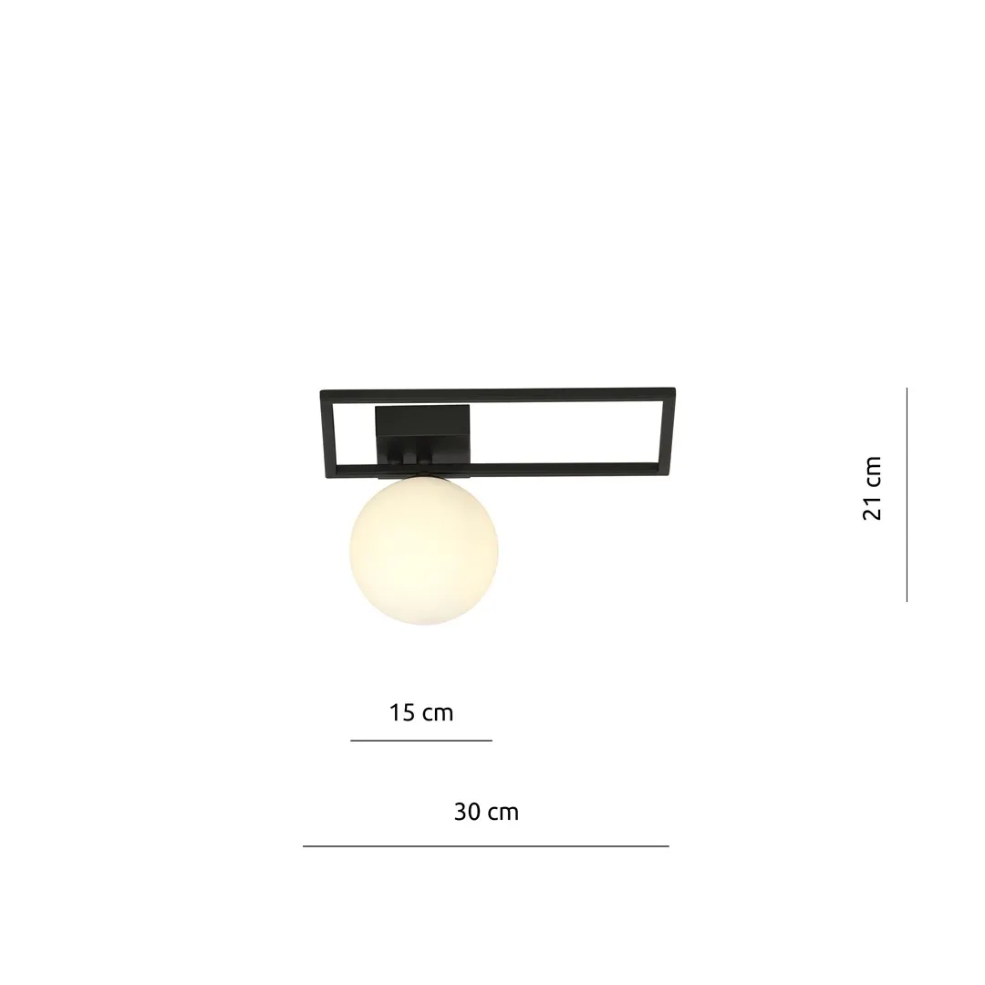 Lampa sufitowa IMAGO 1D czarny biały — zdjęcie 7