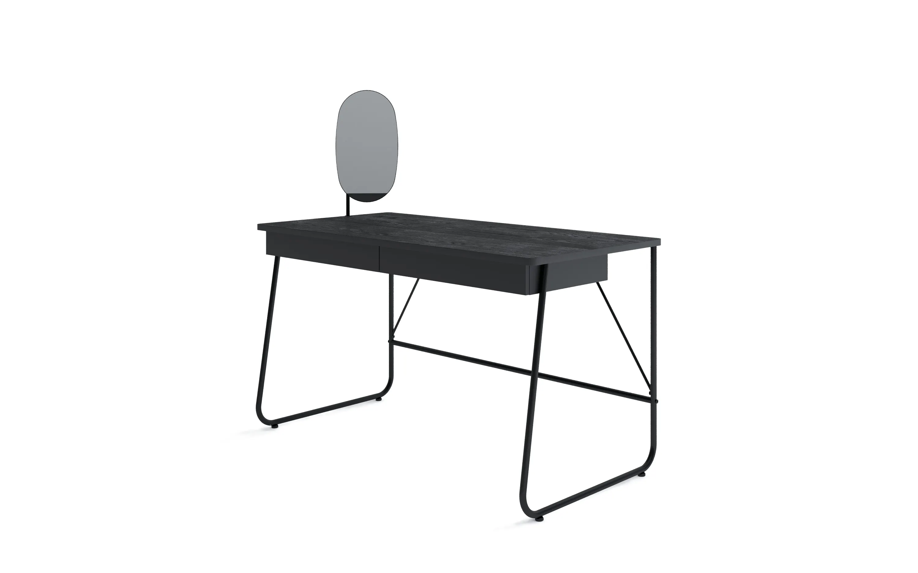 Biurko z 2 szufladami MATCH MB-01 czarny - MB1K