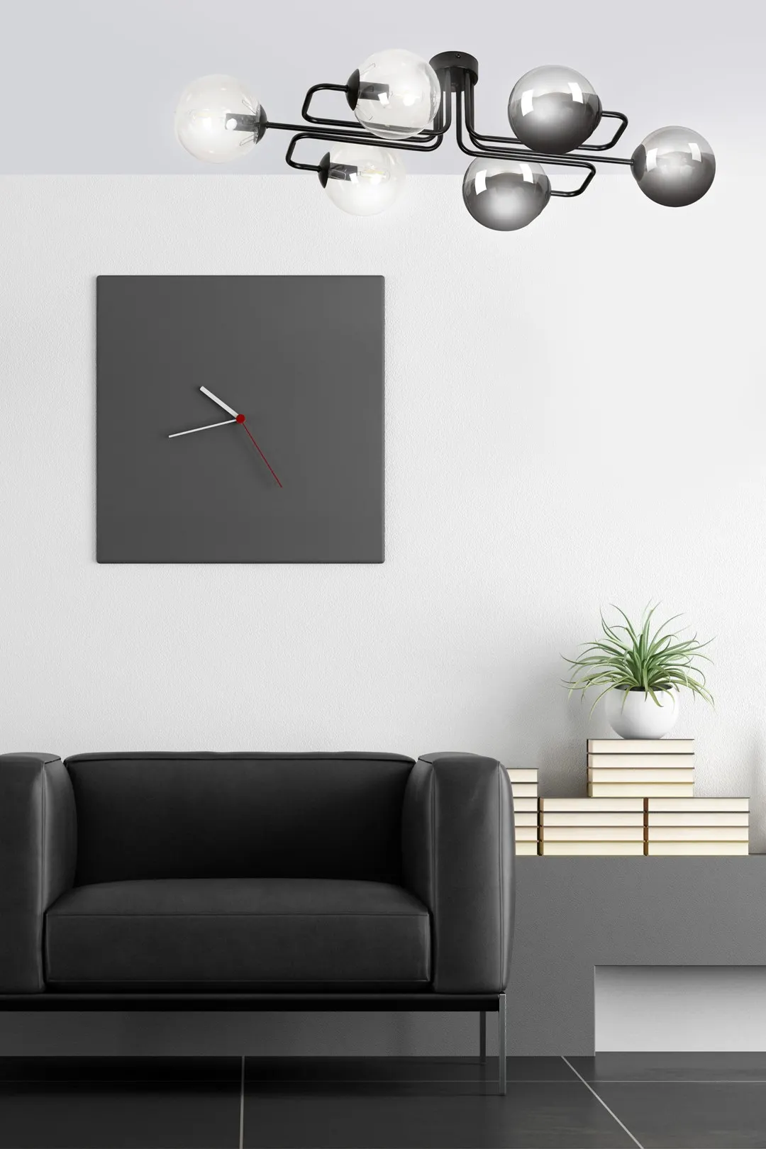 Lampa sufitowa BRENDI Czarny 834/6A3 - 834/6A3