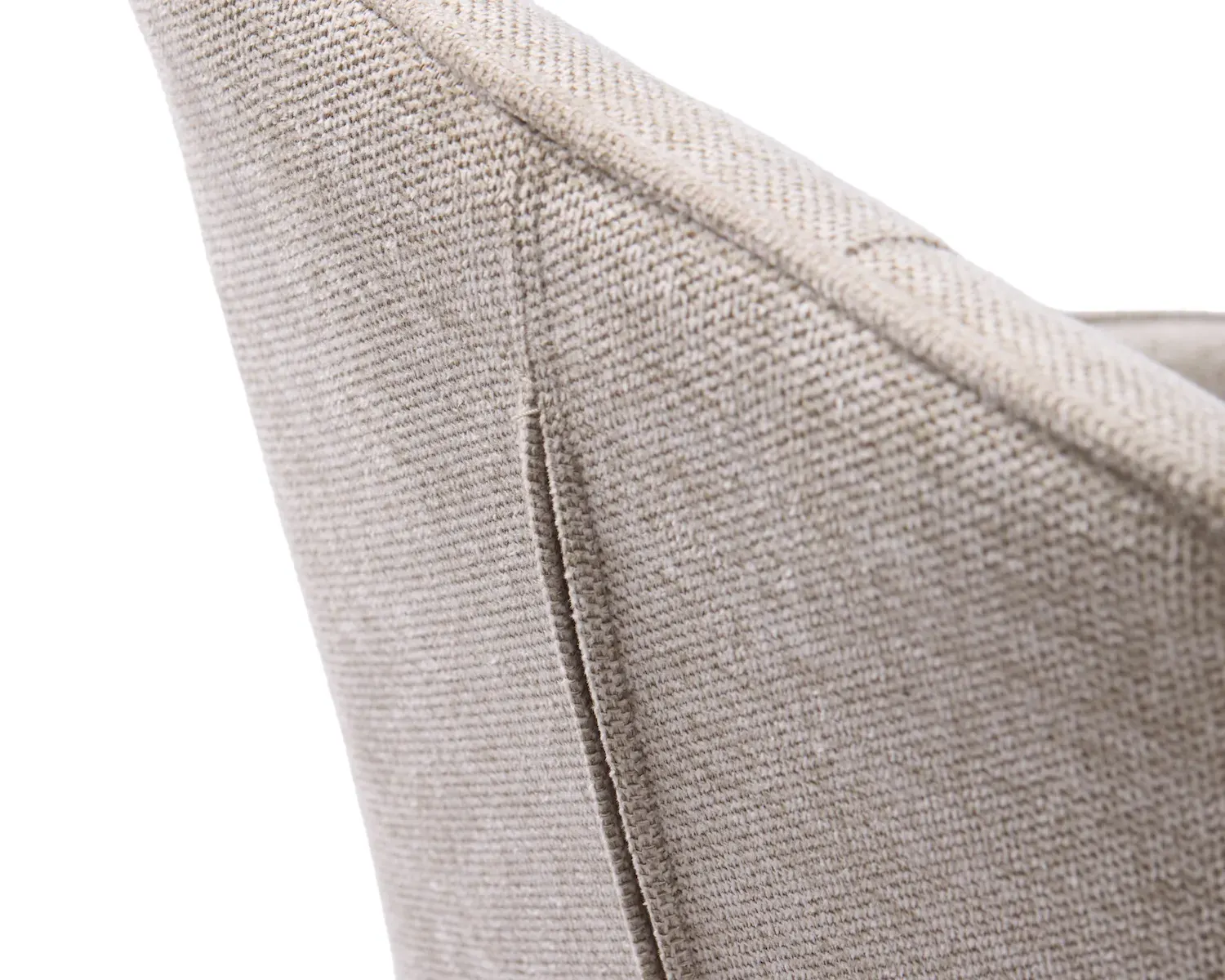 Krzesło pikowane NOLAN metalowe nóżki - piaskowy - UN_50800000