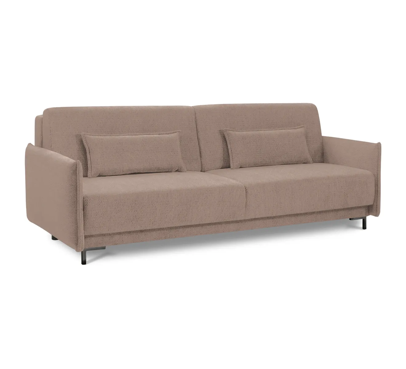 Sofa z funkcją spania i pojemnikiem na pościel FLIX 3FP LAGO 4 brązowy Sofa z funkcją spania i pojemnikiem na pościel FLIX 3FP LAGO 4 brązowy