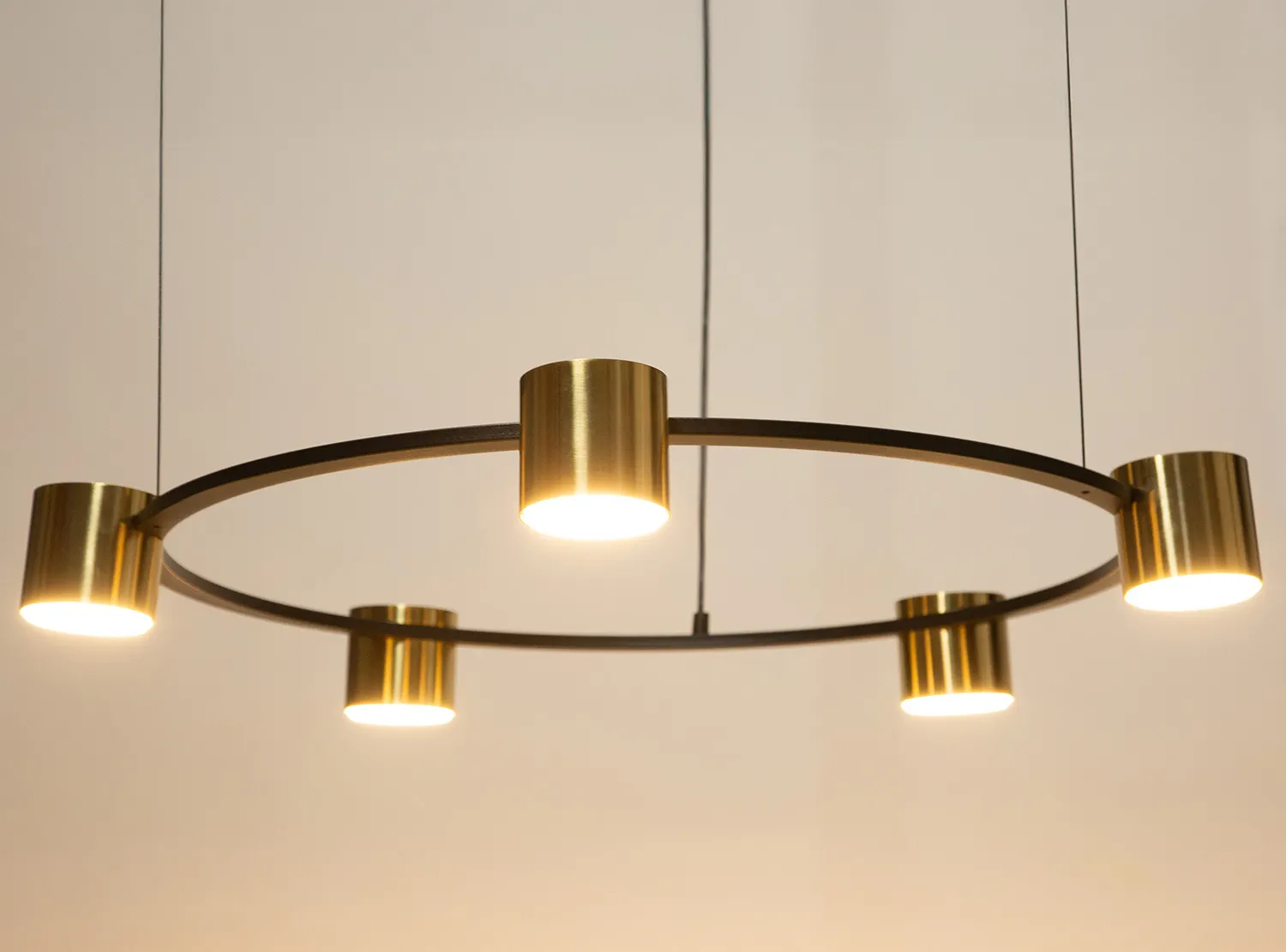 Lampa wisząca 5-punktowa KODO 5 czarno-złota - SI_41329