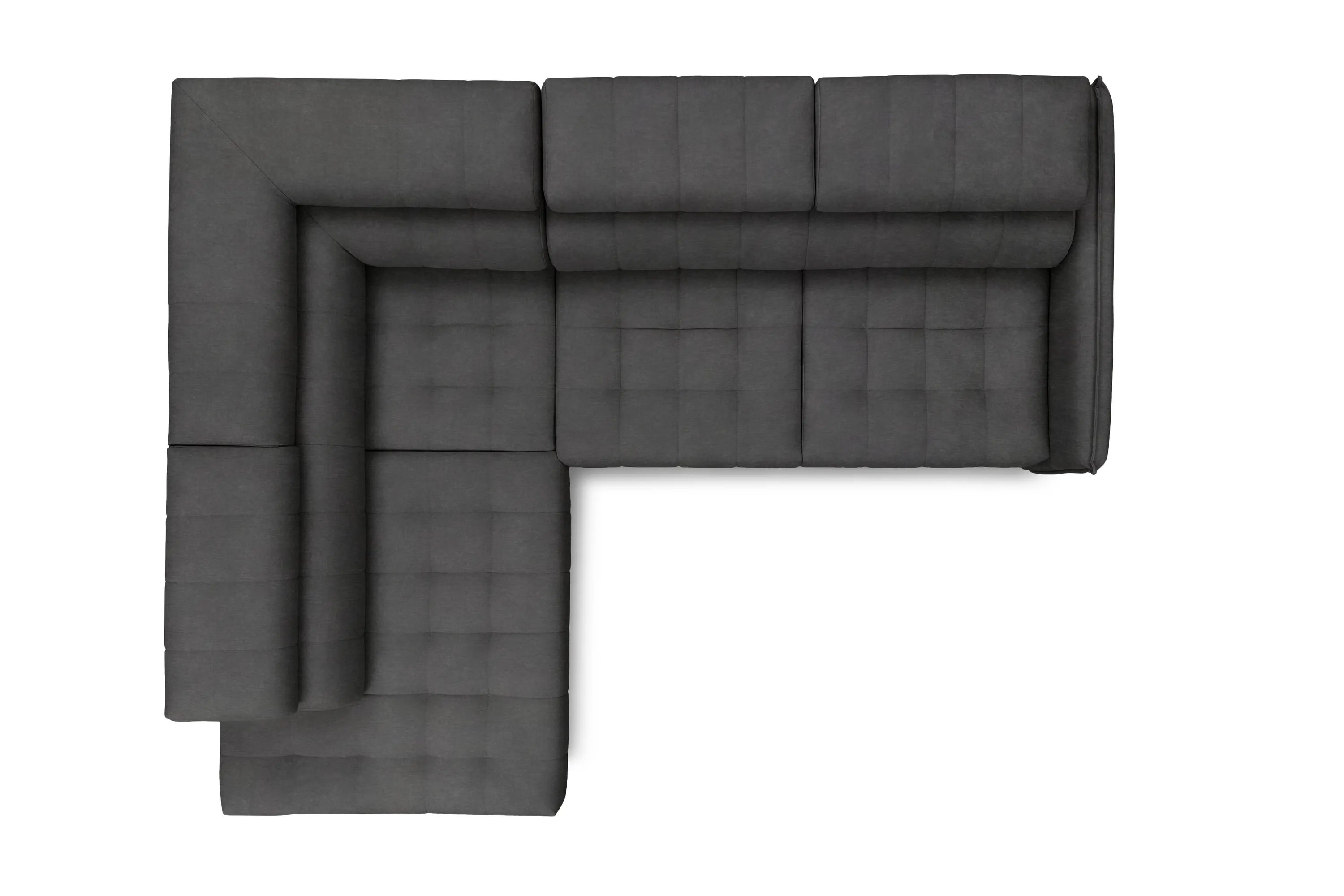 Narożnik rozkładany lewostronny ELARIAS (Zetta 305) 250x200 cm regulowane zagłówki i podłokietniki grafitowy - B_162440