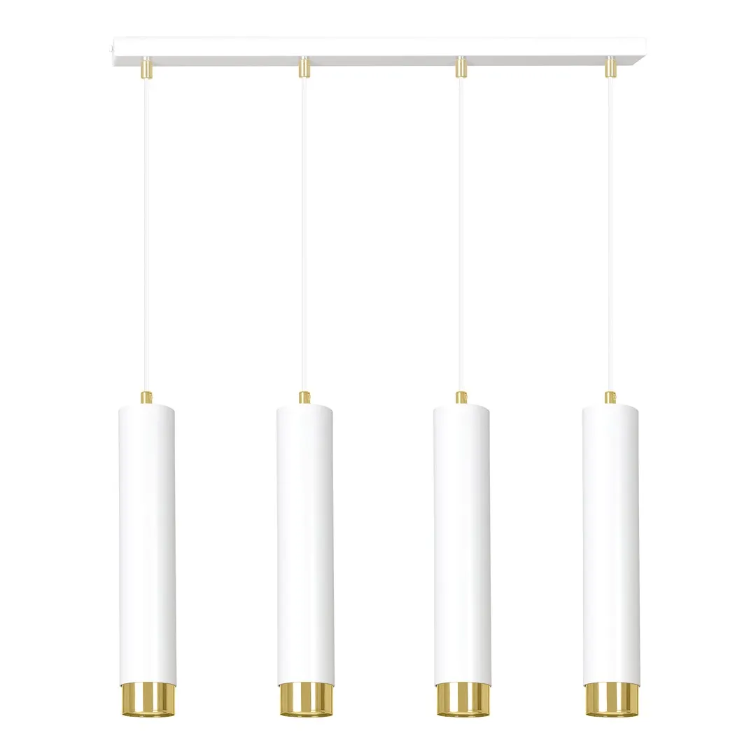 Lampa wisząca KIBO 4 biały złoty