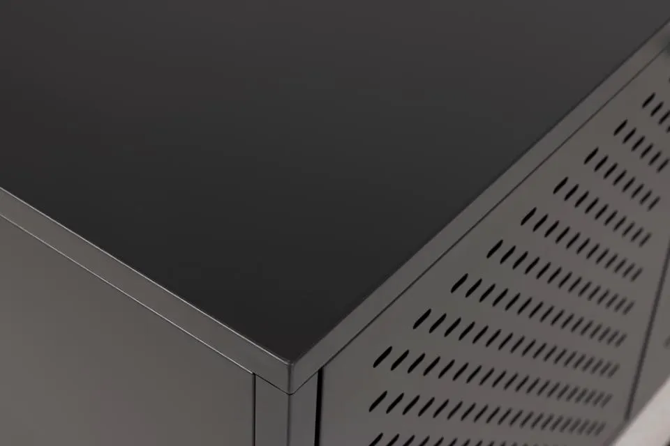 Komoda 3-drzwiowa ROMA 125x40x75 Czarny — zdjęcie 9