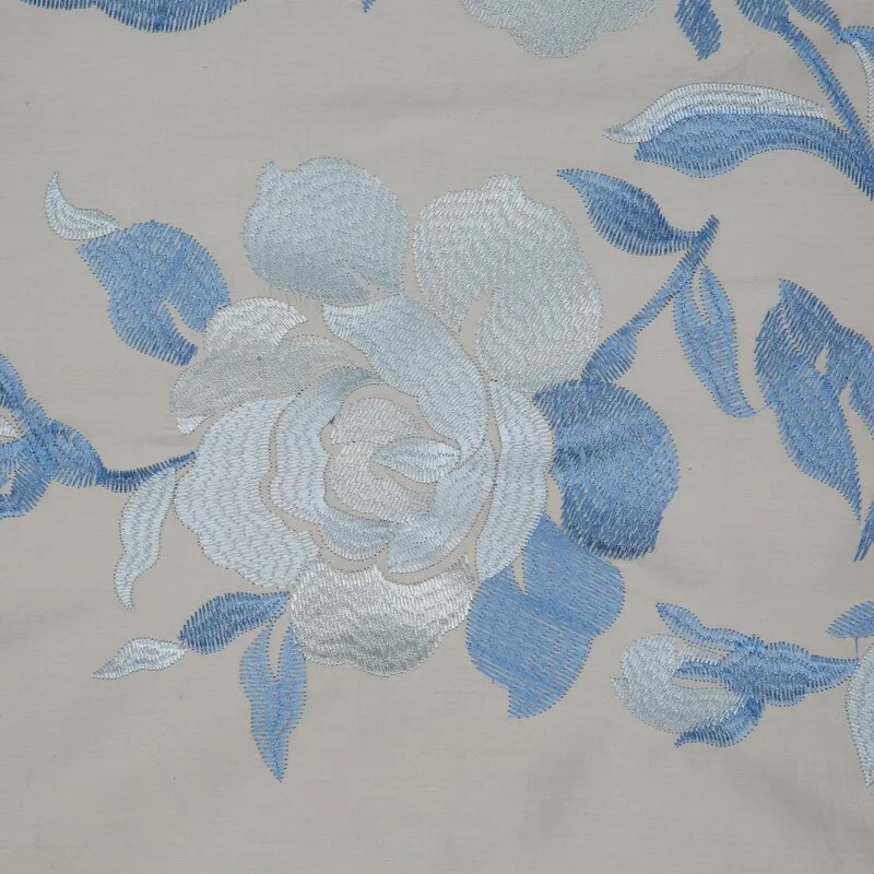 KOMPLET POŚCIELI HAFT3 160 X 200 CM SREBRNY - EU_391378