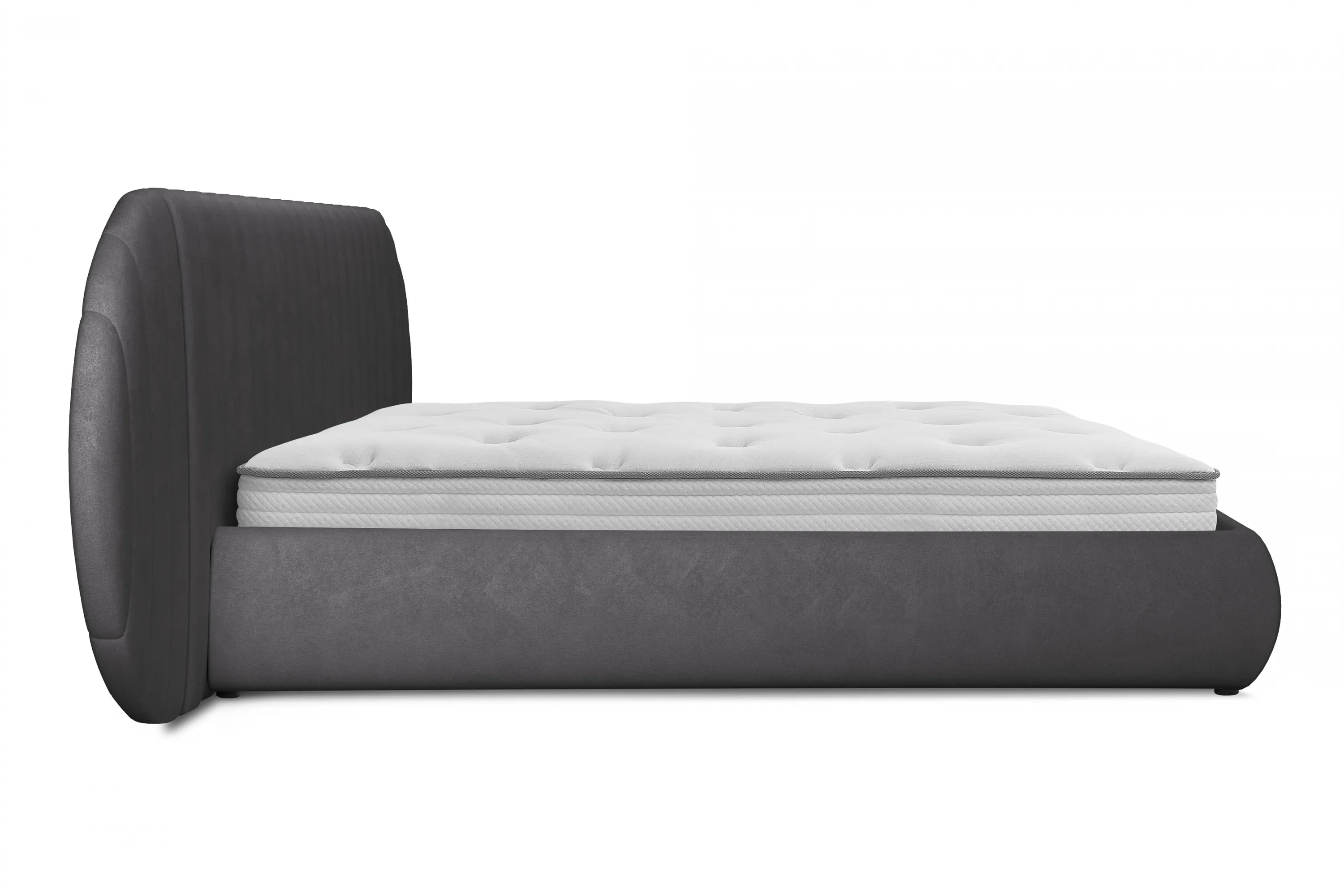 Łóżko Galin z pojemnikiem / 160x200 / Salvador (SIC) 15 - szary - B_158699