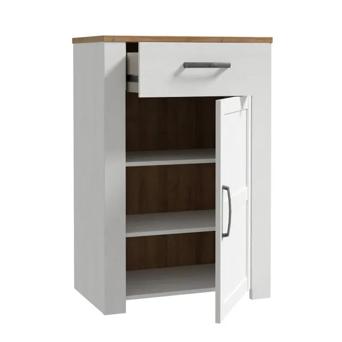 Szafka na buty CHISBURY - dąb riviera, modrzew jasny sibu - BHLD211-M482