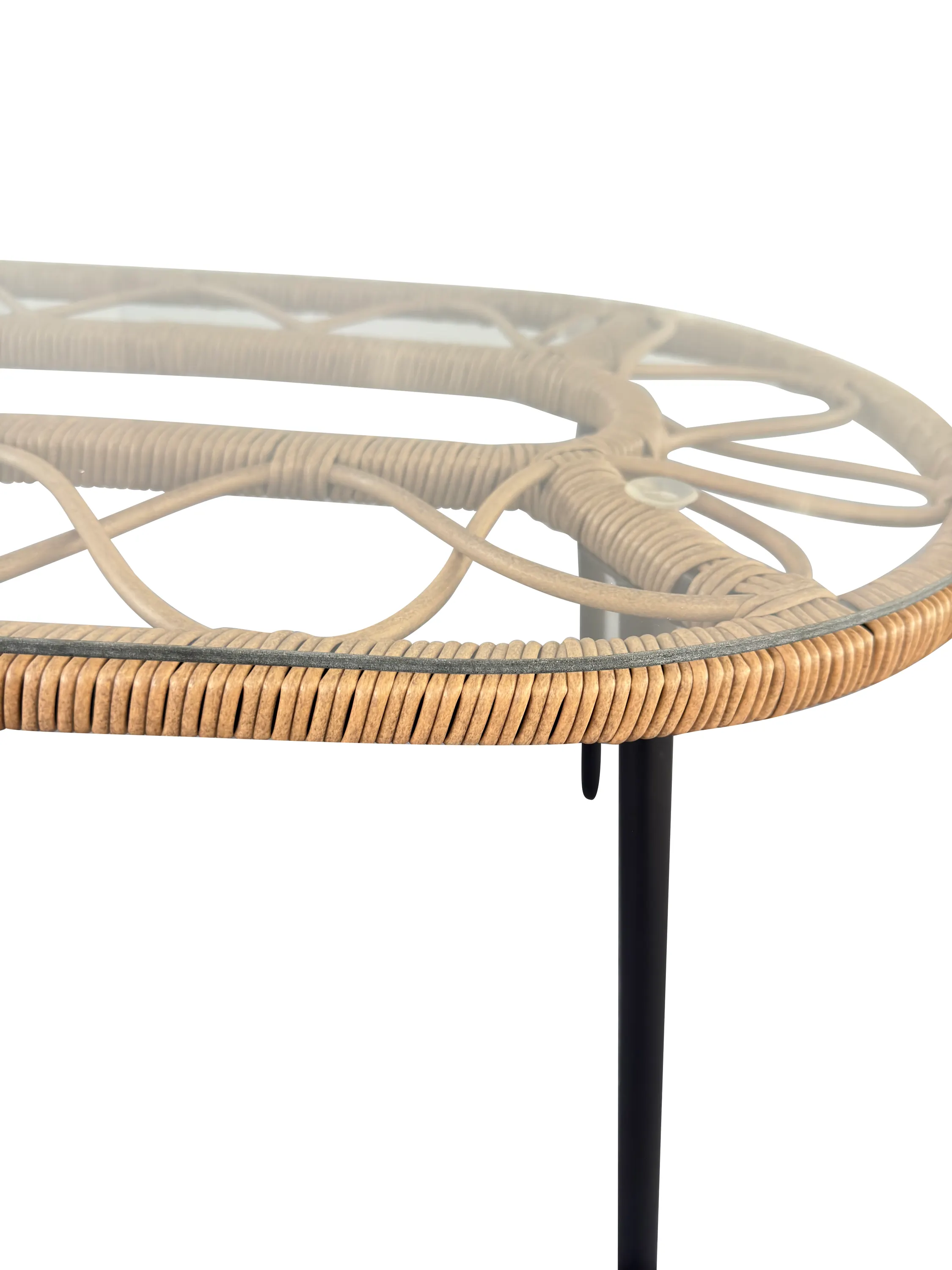 Zestaw ogrodowy wypoczynkowy PLAIT 4-set technorattan szary Zenjoy - PLAIT_SZARY