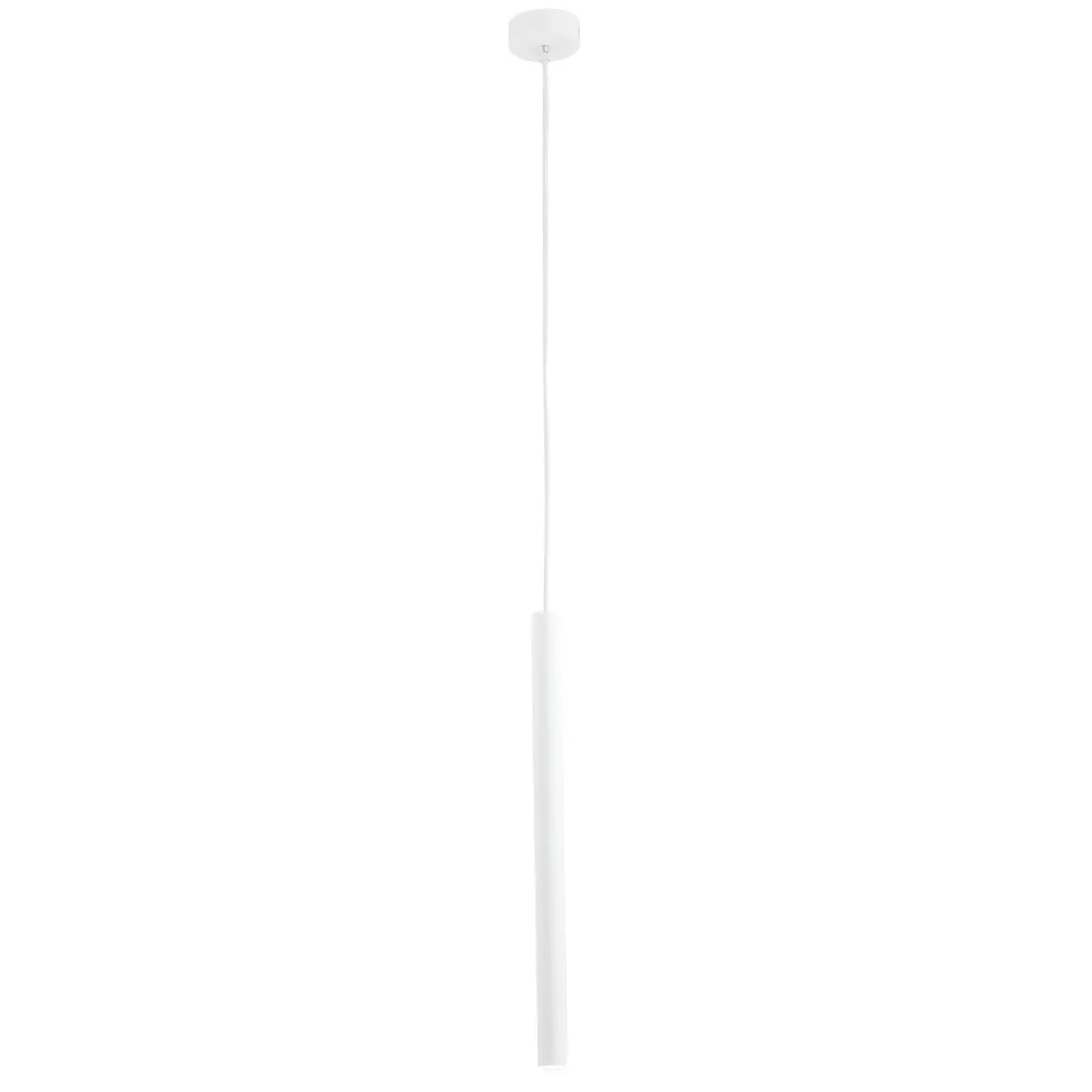 Lampa wisząca ETNA PLUS biała smukła 130x8cm