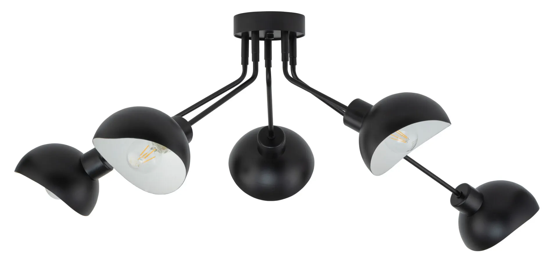 Lampa sufitowa ROY 5 czarna