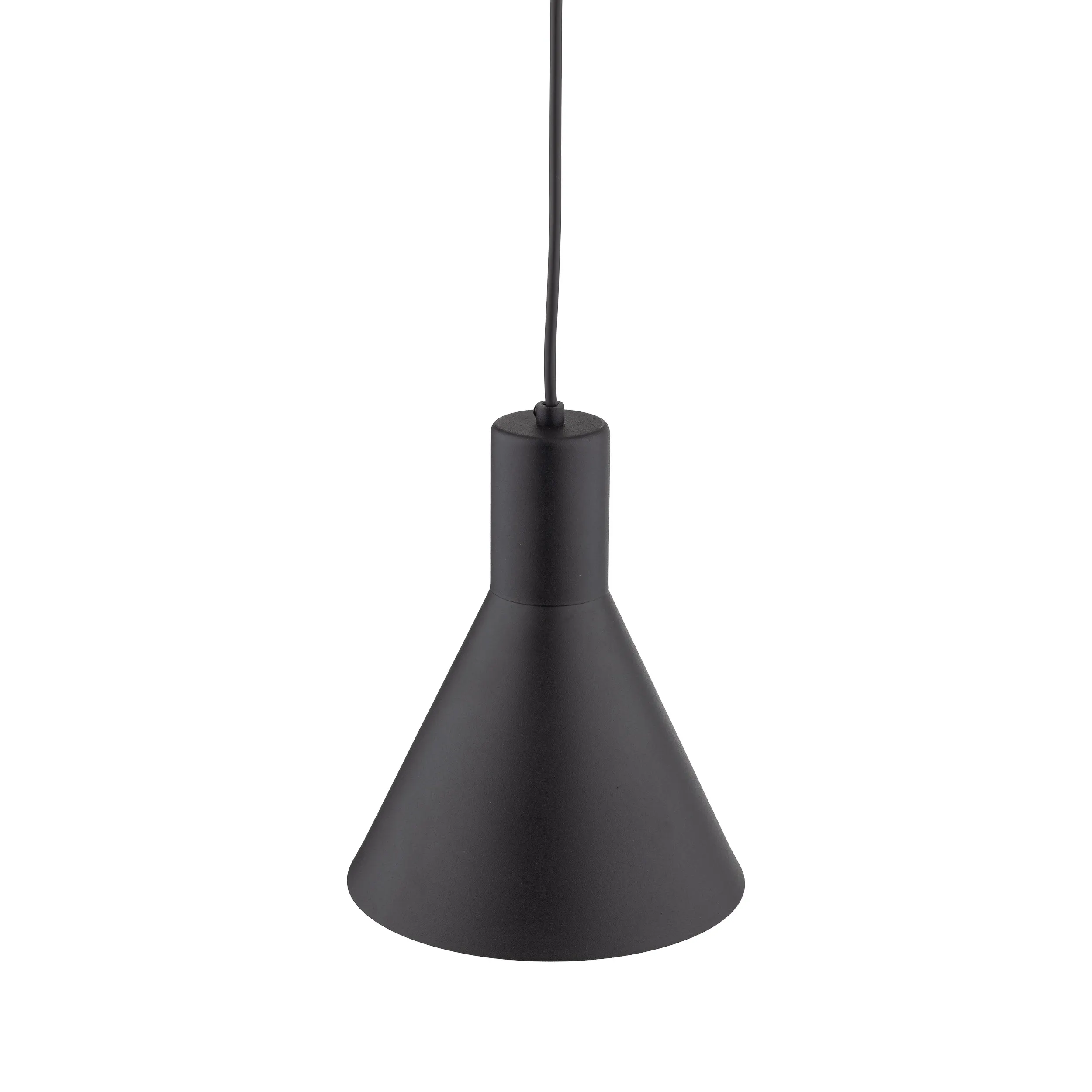 Lampa wisząca JUMP metalowa czarna okrągła 155x18cm - TK_1811