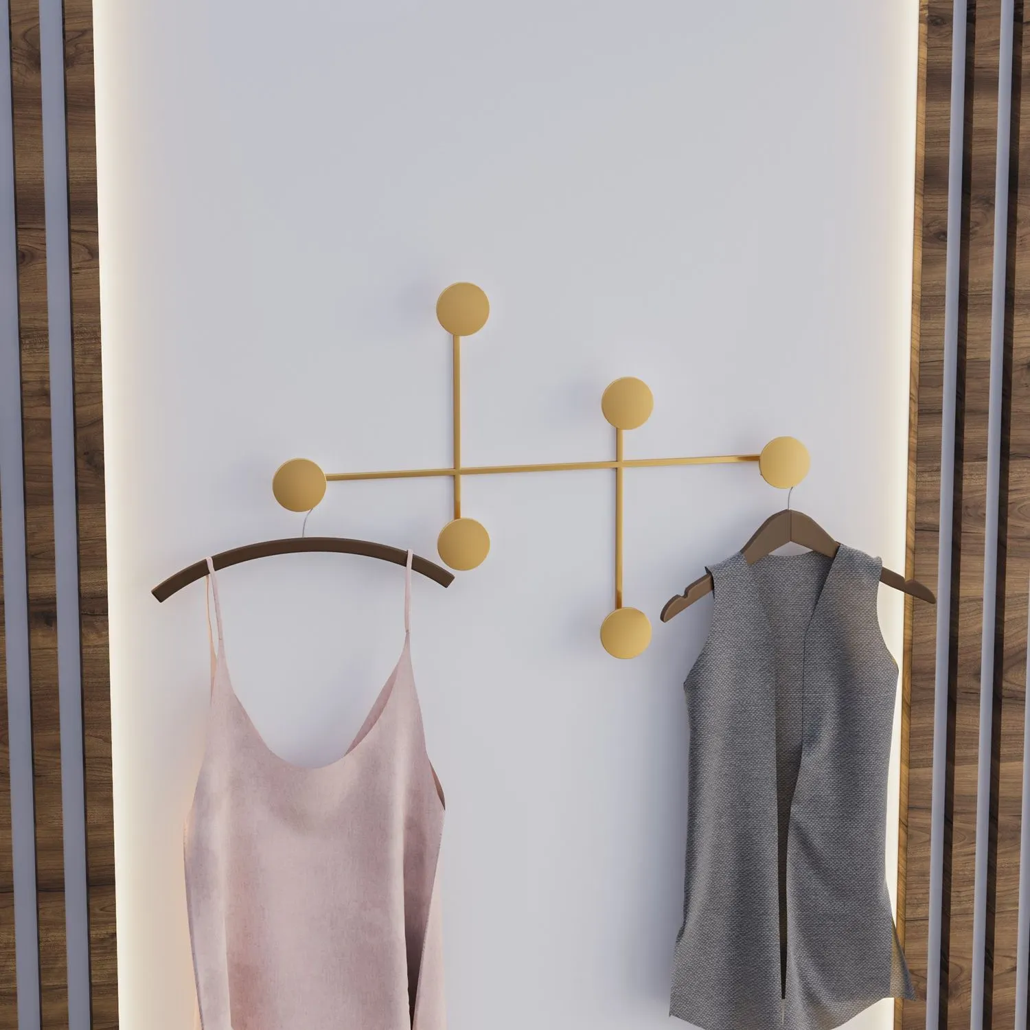 Metalowy haczyk ścienny DAMA A złoty - ASI_494PYT1133