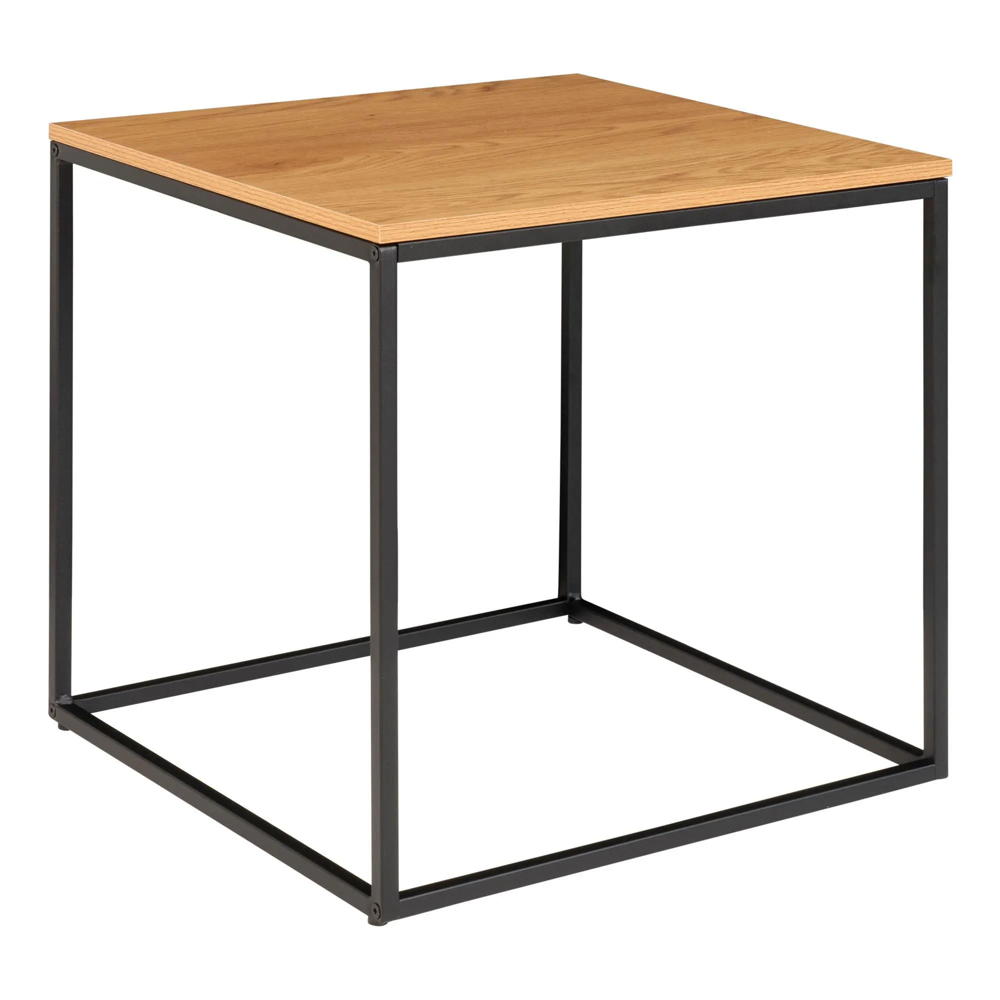Stolik kawowy kwadratowy VITA 45x45x45 cm - efekt drewna