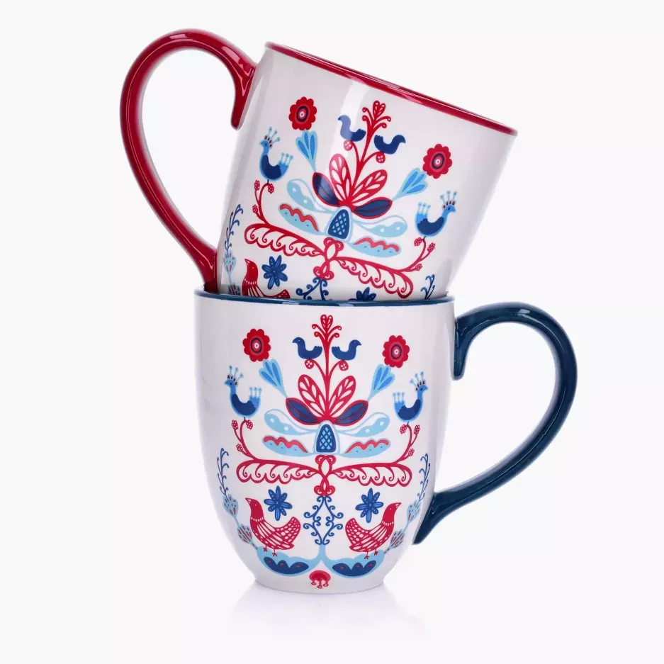 Kubek DUKA SCANDIK Jumbo 900 ml wzór niebieski — zdjęcie 3