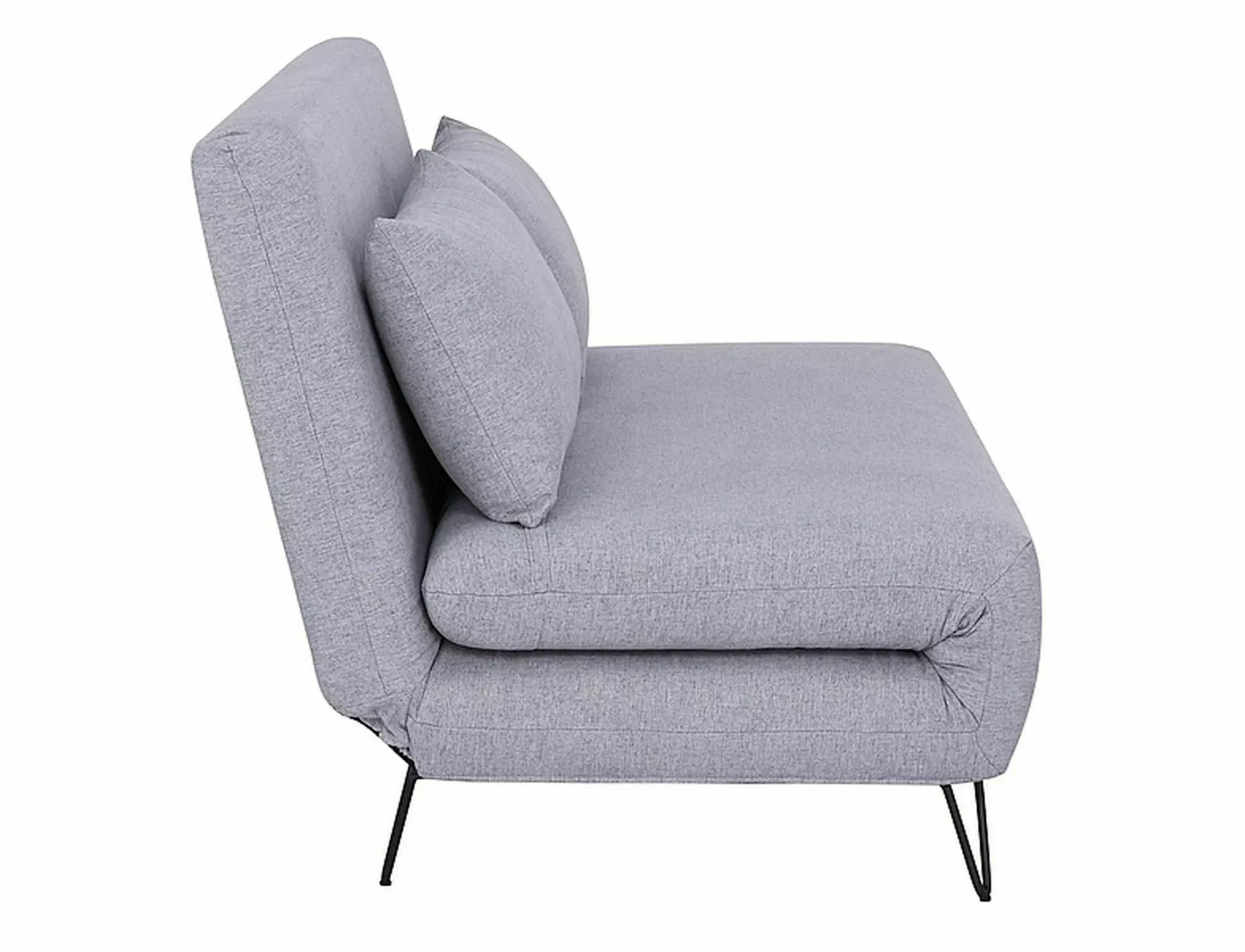 Sofa rozkładana ZENIA tap.137 szara czarny stelaż Signal