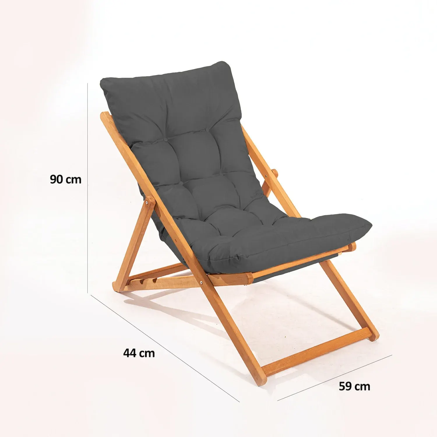 Zestaw ogrodowy (3 elementy) MYD1135 szary naturalny - ASI_644MYD1135