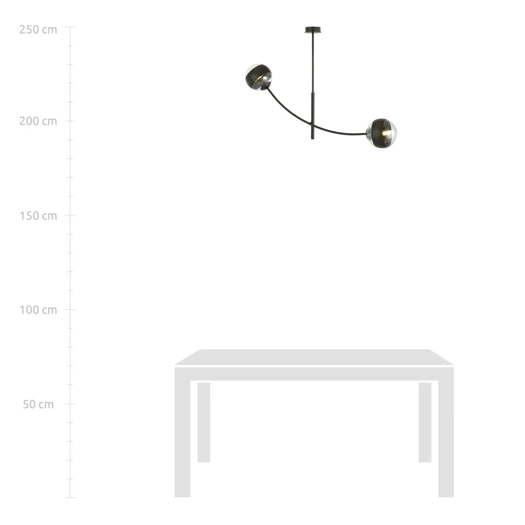 Lampa sufitowa HUNTER Czarny 1101/2 - 1101/2
