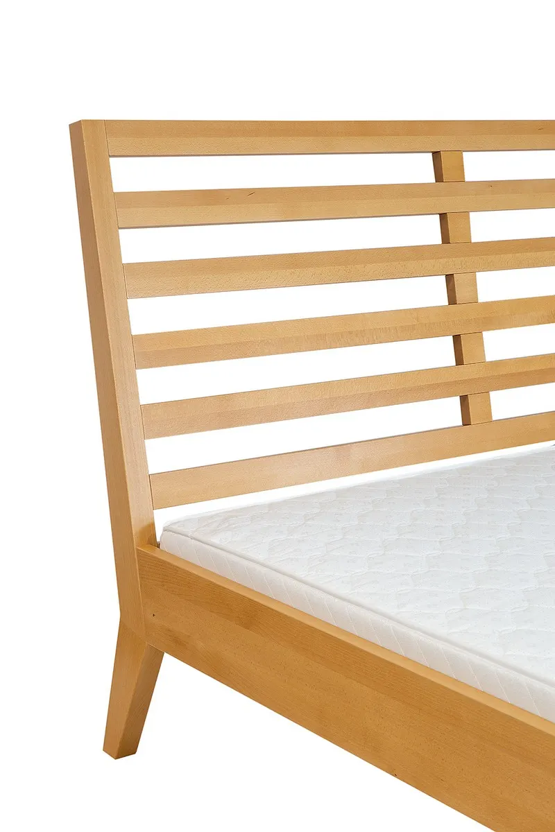 Łóżko bukowe LK165 Szary 120x200 DREWMAX - 50146