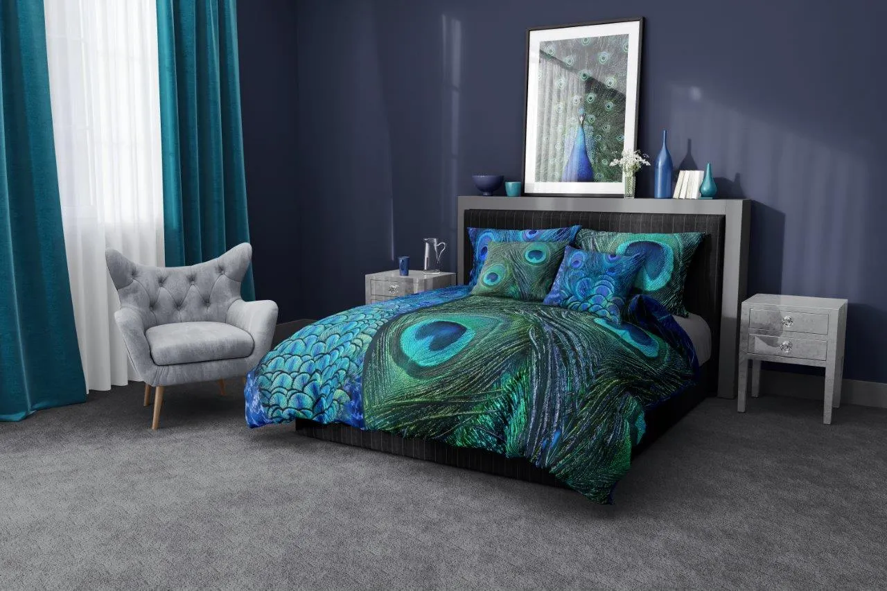 Pościel komplet NOBILE 007 160x200+2x70x80 satyna bawełaniana fotoprint wielokolorowy - FARO_31209