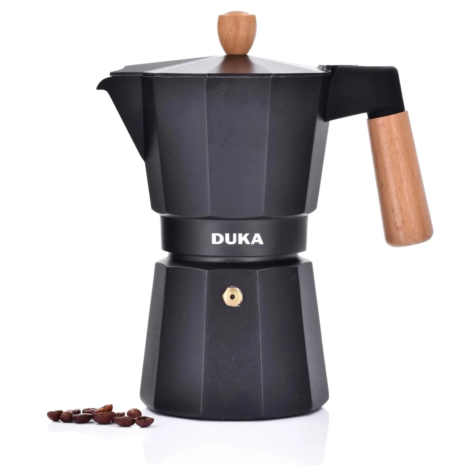kawiarka, espresso, miech, metal, drewno