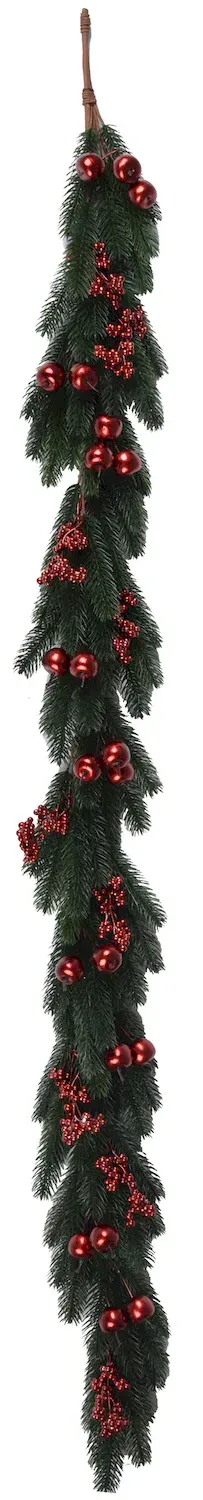 Girlanda sosnowa Z CZERWONYMI OWOCAMI 6396 Girlanda sosnowa Z CZERWONYMI OWOCAMI 6396
