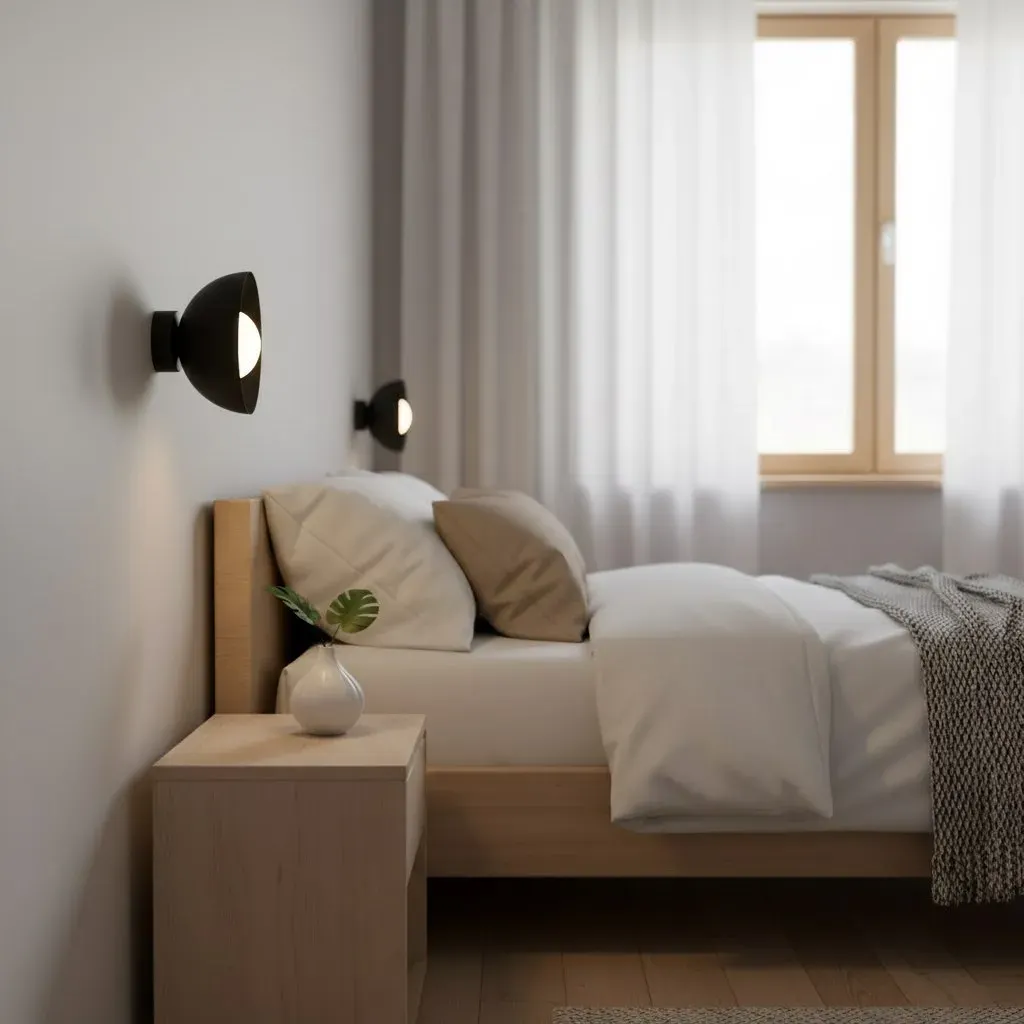 Kinkiet metalowy BIBI K1 czarny - 1544/K1