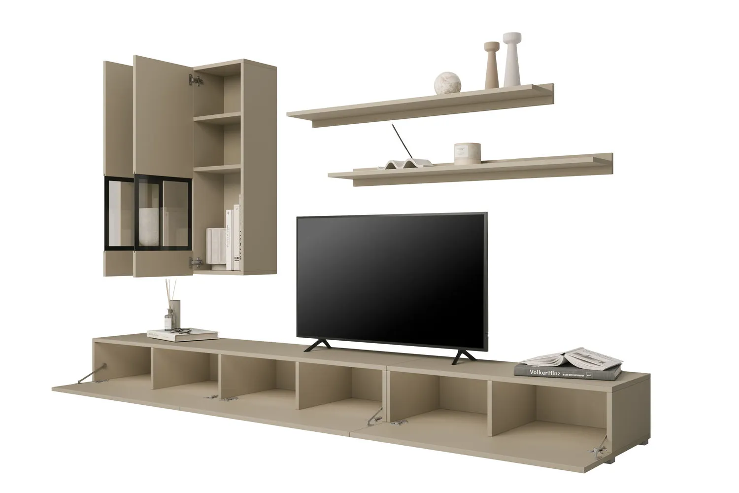 Meblościanka 5-częściowa BAROS beż jasny - 2412BM10