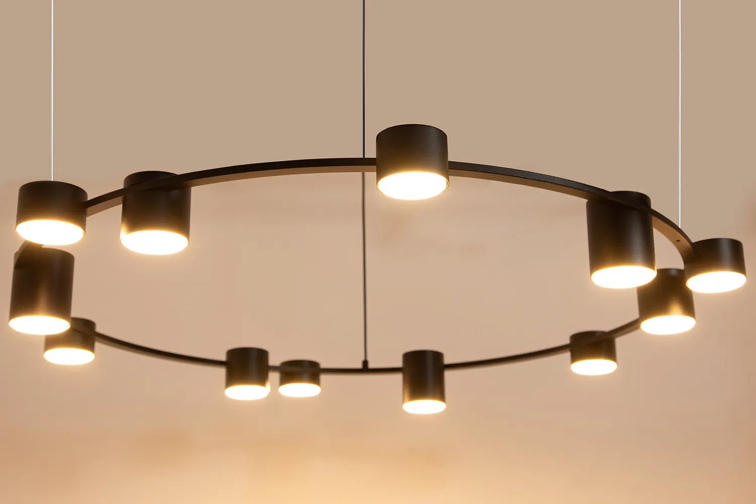 Lampa wisząca 12-punktowa KODO 12 czarna - SI_41339