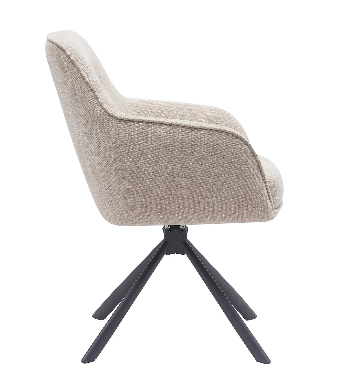 Krzesło obrotowe AVOLA z podłokietnikami - beżowy - UN_51140004