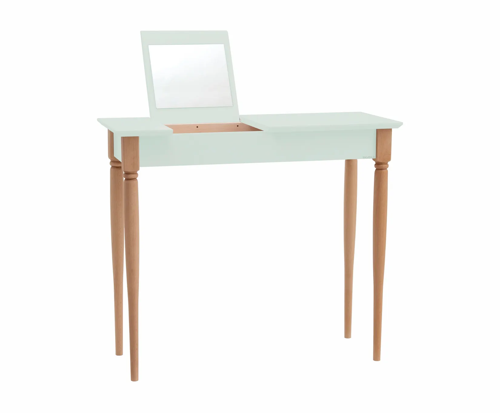 Toaletka z lustrem MAMO - 85x35cm miętowy naturalny