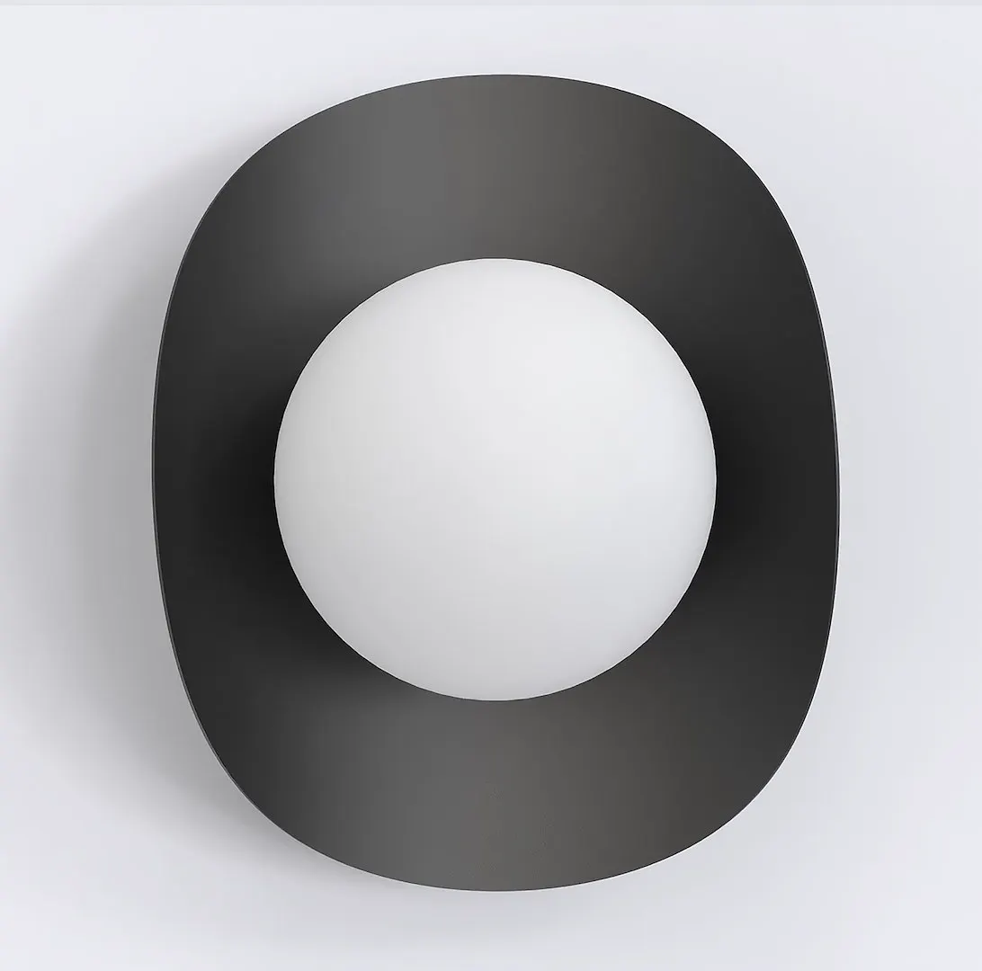 Kinkiet metalowy FIERO M K1 czarny - 1585/K1