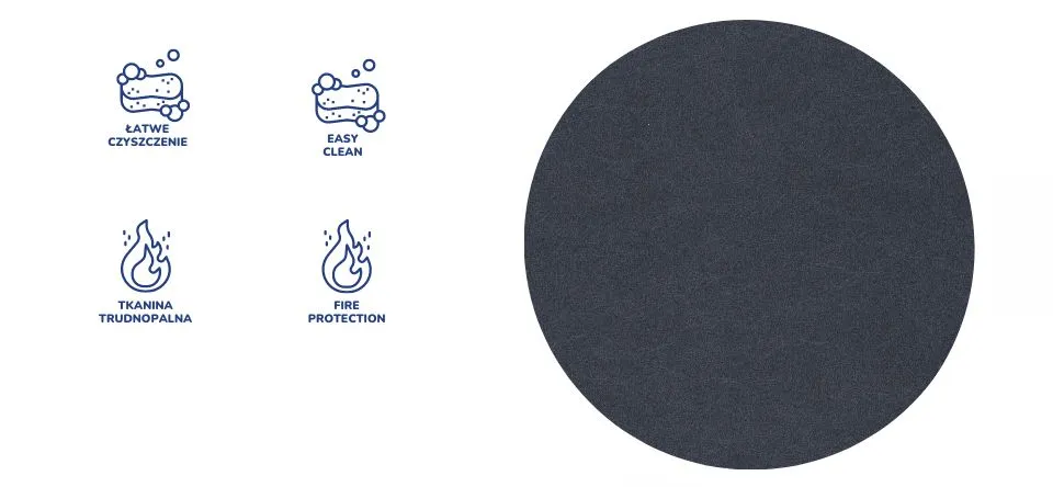 Krzesło obrotowe Perto Plus poler Castel 33 rozmiar 7 - PB-K-7-C-C-CL33