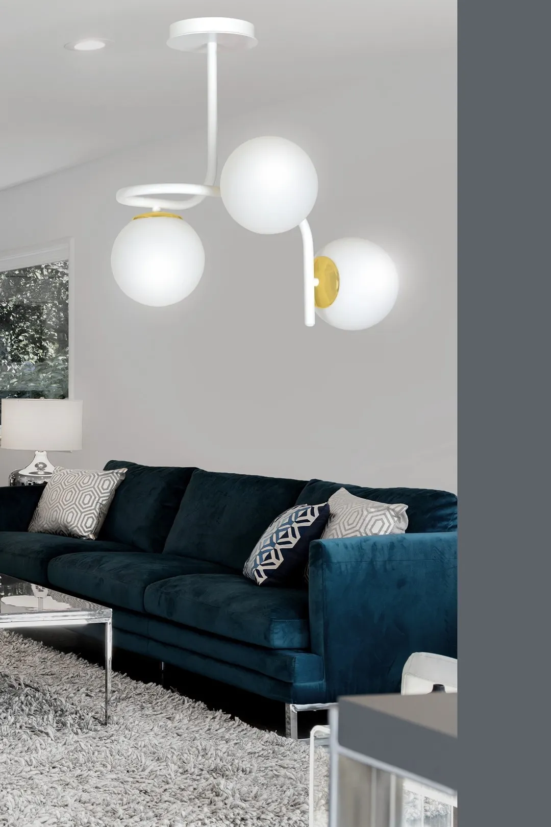 Lampa sufitowa RAGNAR Biały/Złoty 1033/3 - 1033/3