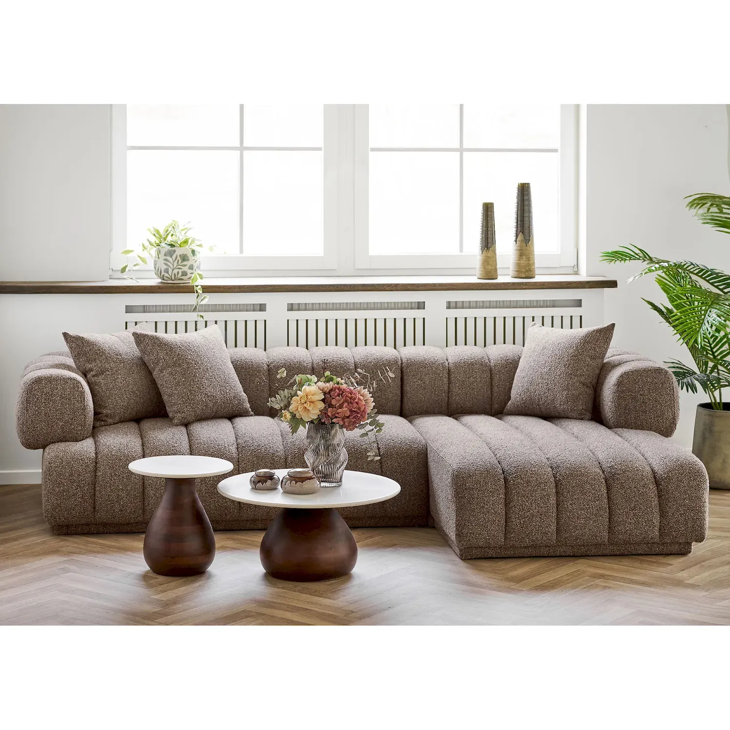 Wazon szkło dmuchane 17x25 brązowy — zdjęcie 5