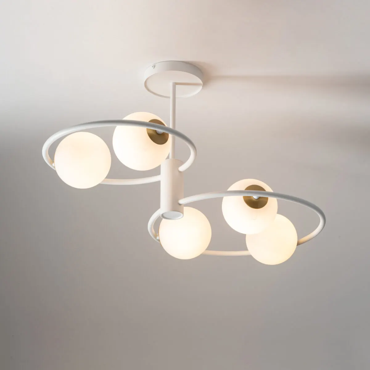 Lampa sufitowa/plafon AQUA 5 biały - SI_33469