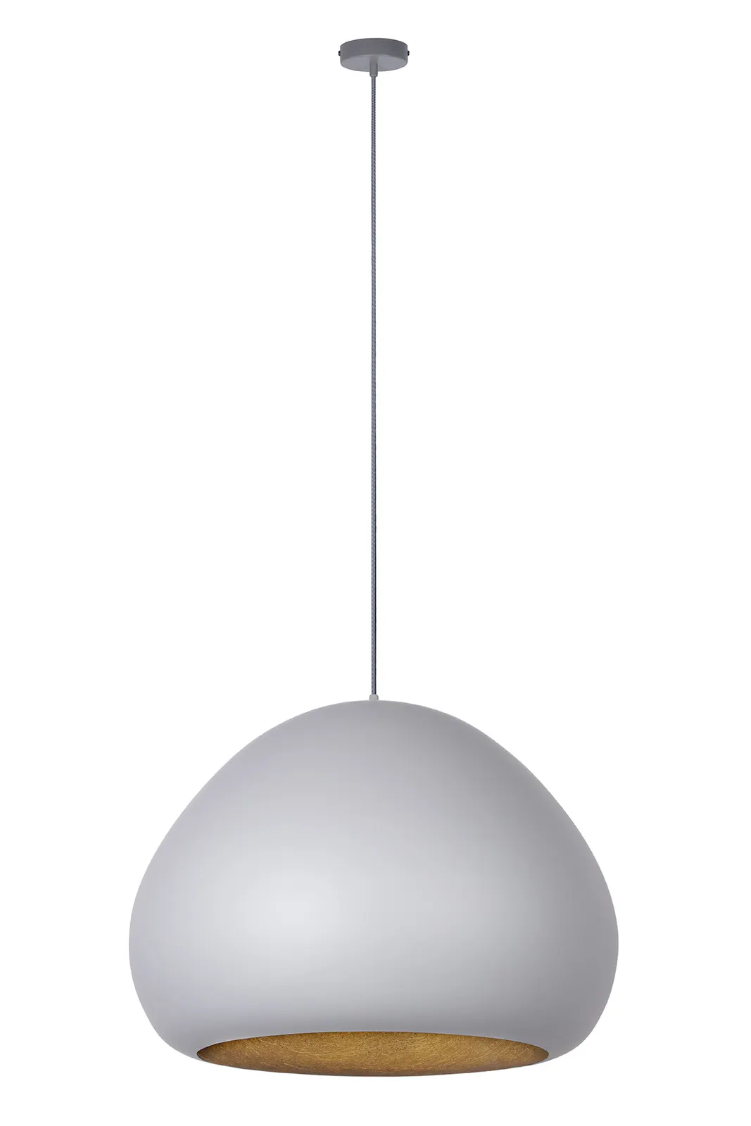 Lampa wisząca LAVA szaro-złota