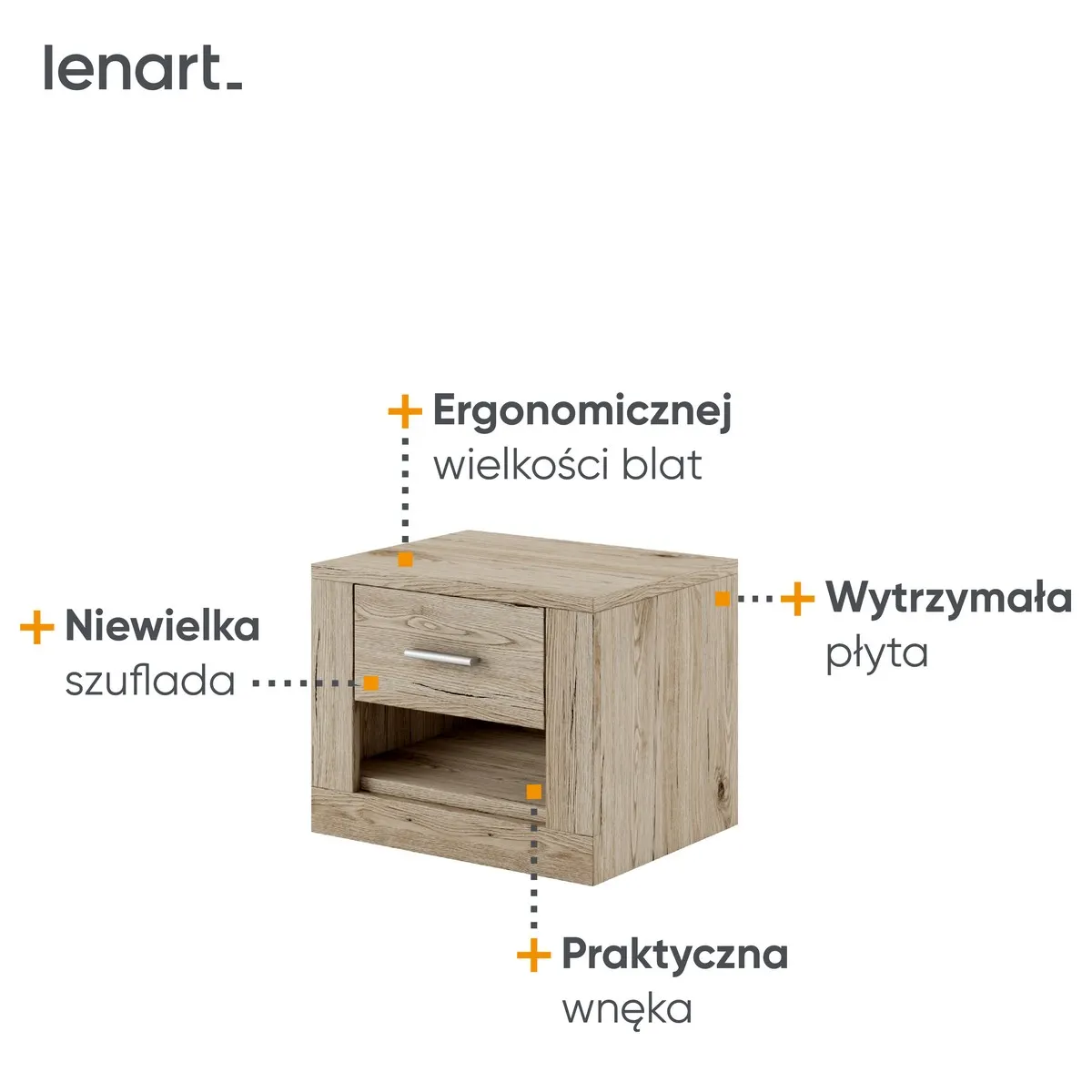 Szafka nocna Idea 07 san remo - ID7SR