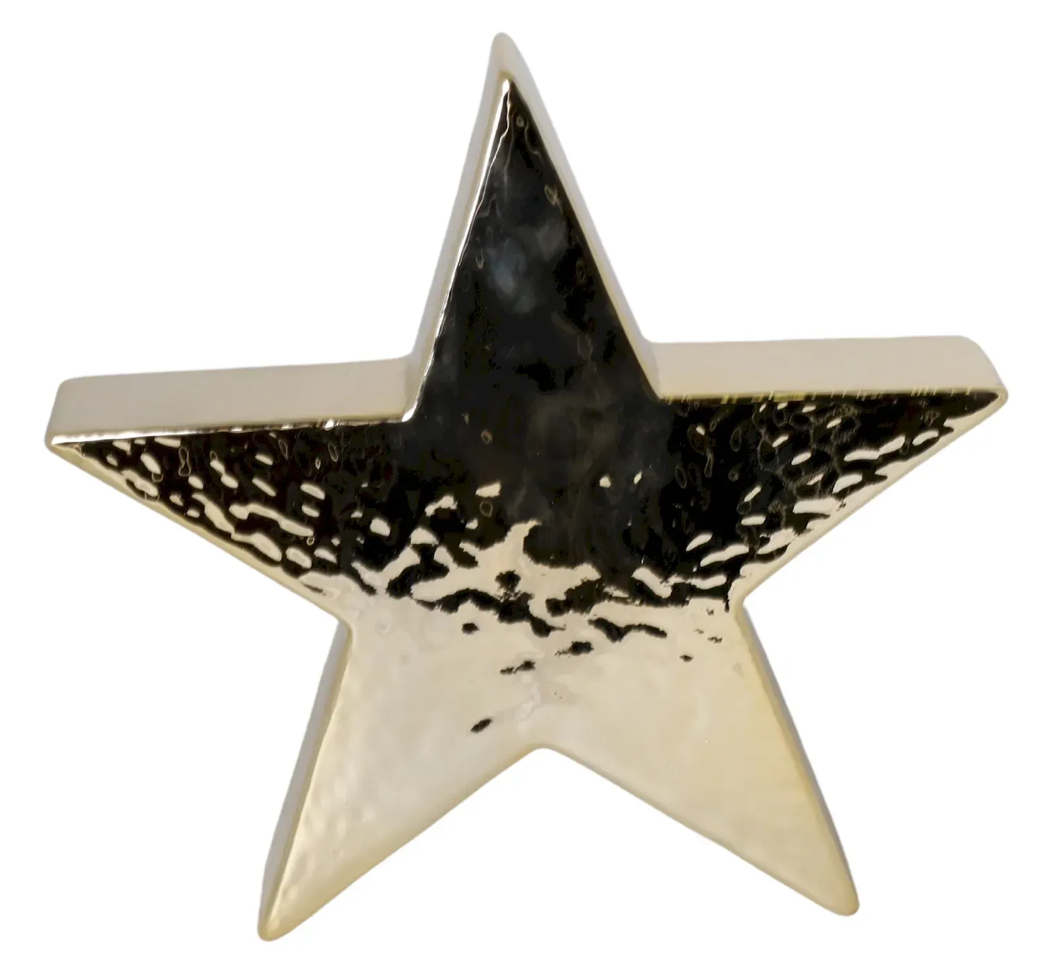 Dekoracja GWIAZDA 13,5 cm złota