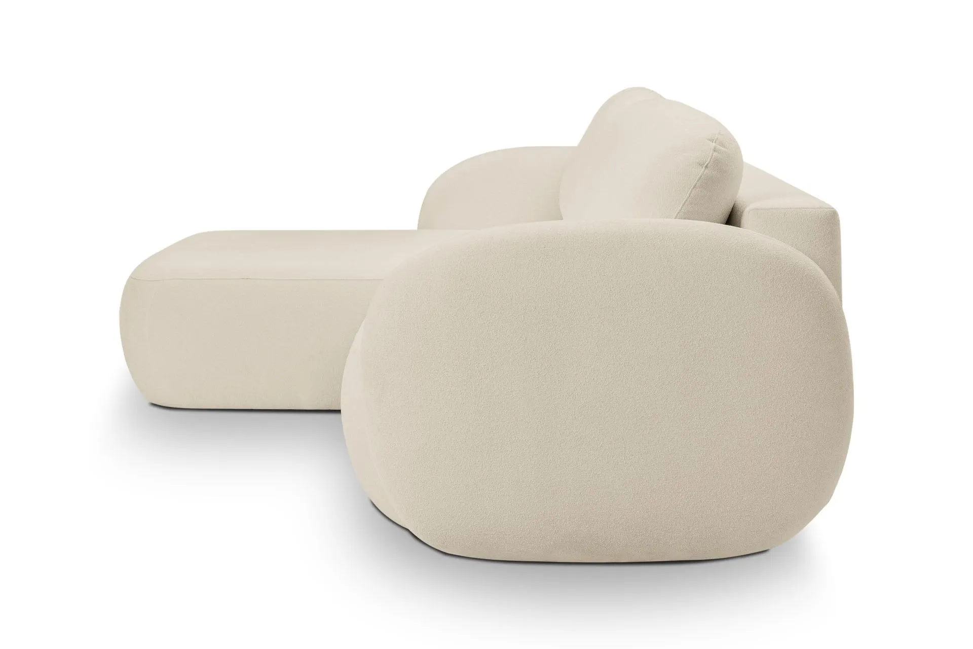 Narożnik rozkładany z pojemnikiem OLIO SICURIO 248 cm lewostronny beżowy - OLIO_NAR_SICURIO55_L