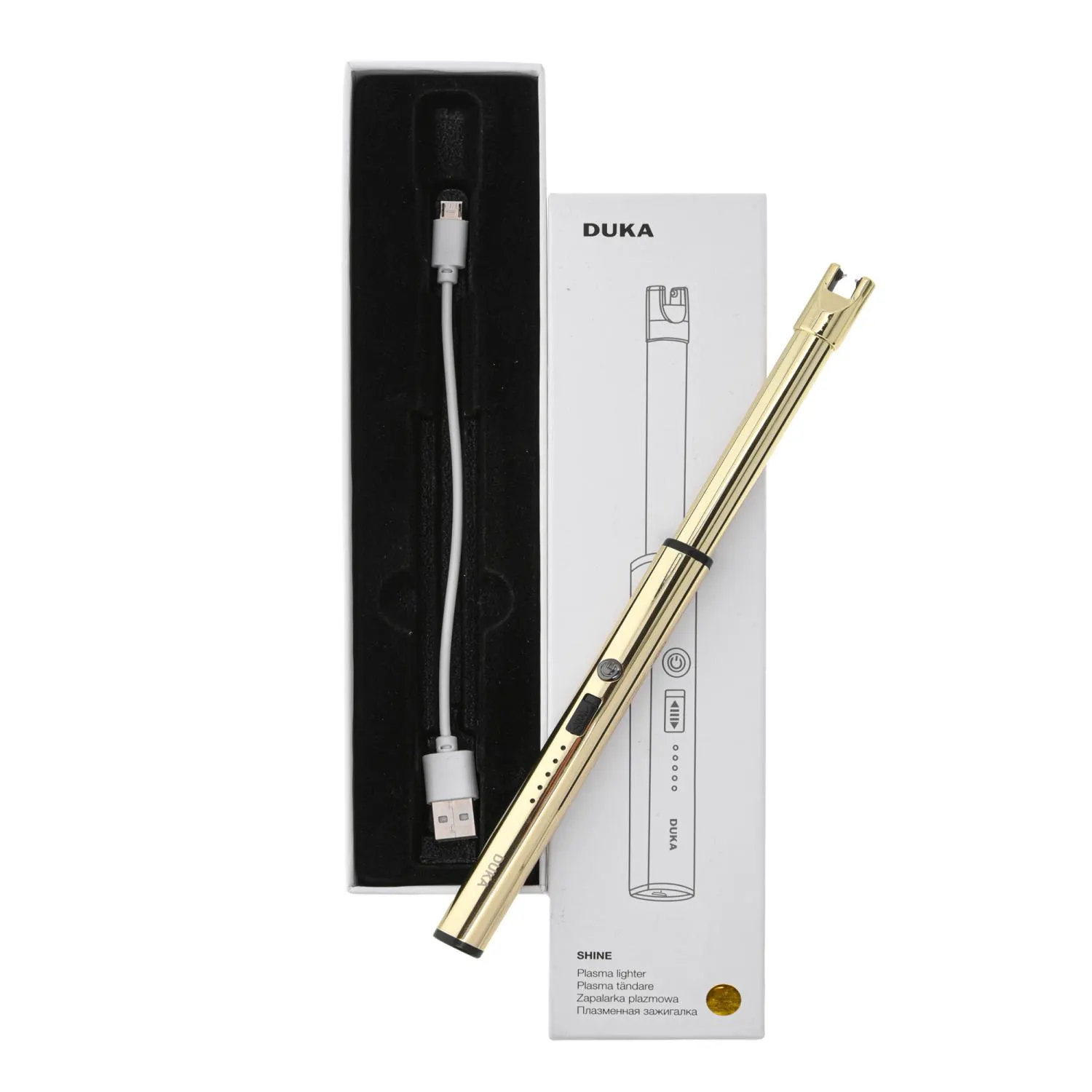 laser, pen, złoty, USB, ładowanie