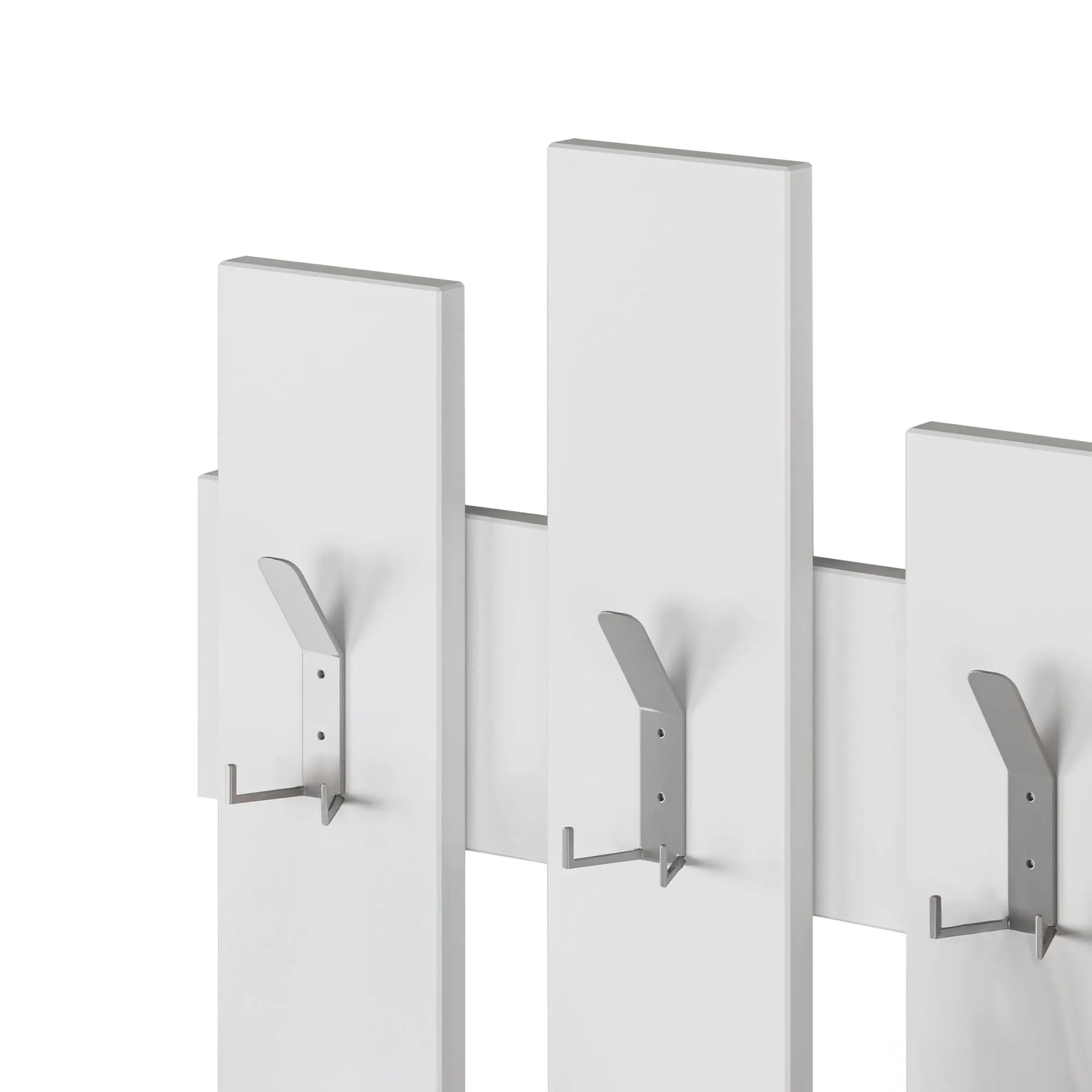 Wieszak ścienny WAVE 8 haczyków biały - ASI_855DTE4012