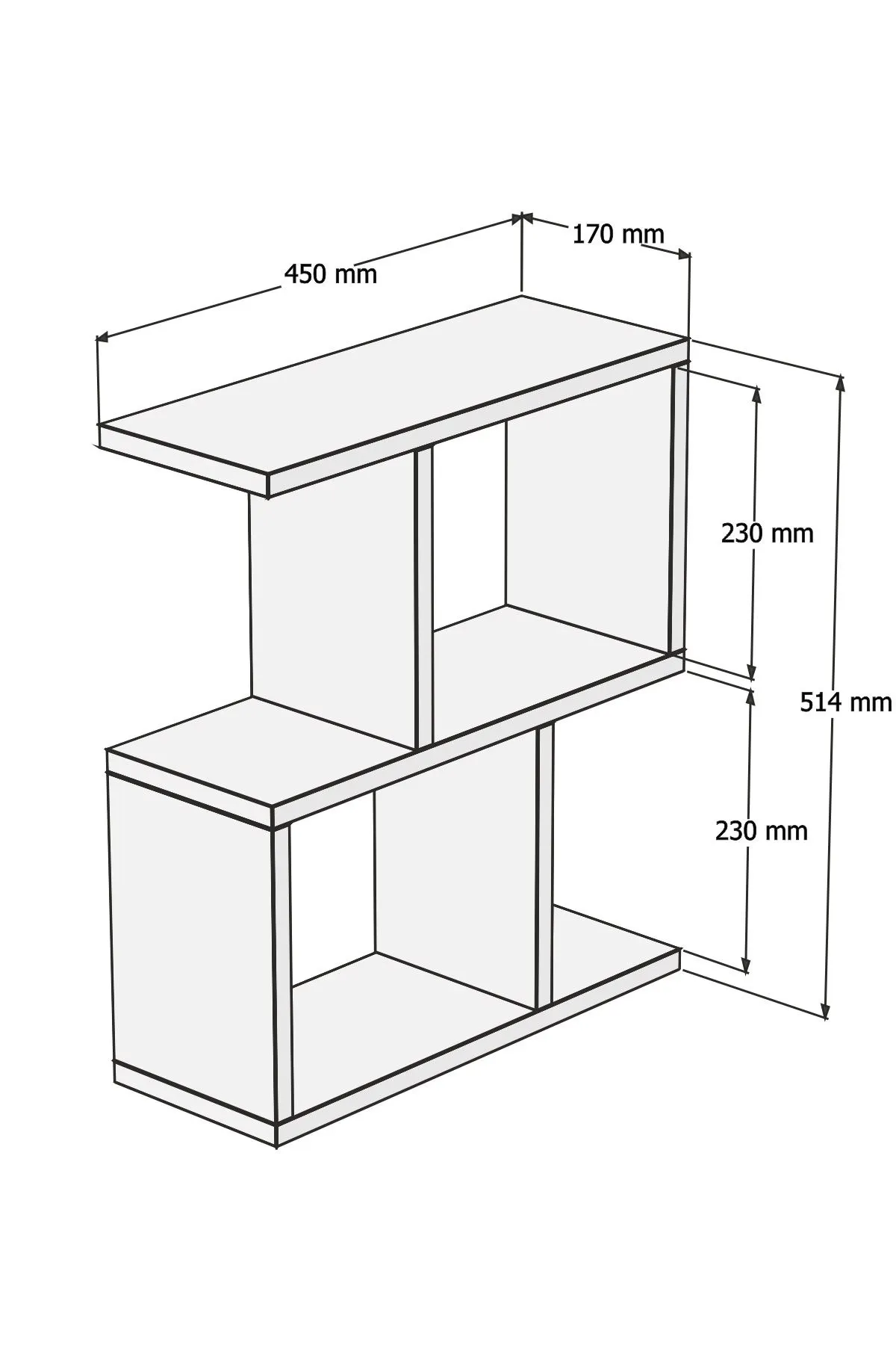 Stolik boczny wielofunkcyjny ZET 45x17 cm orzechowy — zdjęcie 6