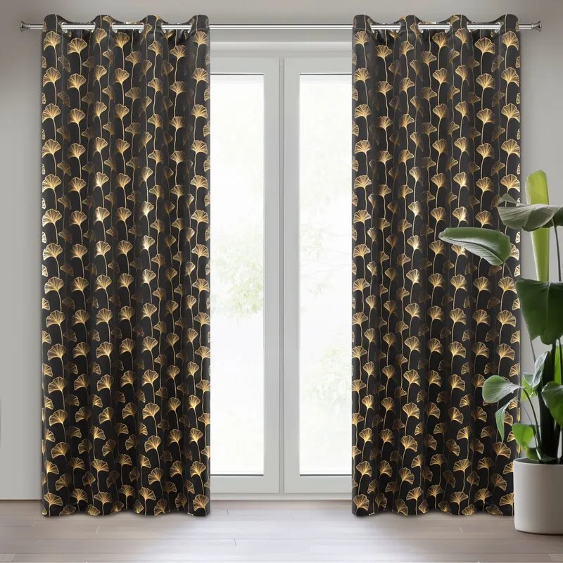 ZASŁONA CLARA 135X250 CM CZARNY ZASŁONA CLARA 135X250 CM CZARNY