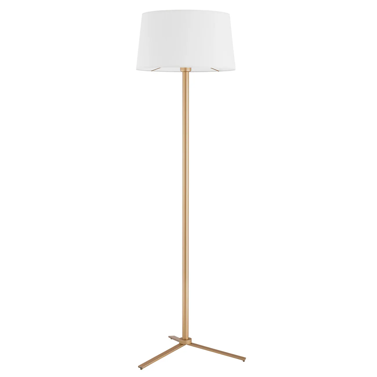Lampa podłogowa CAVALINO metalowa złota śmietankowa 158x53cm - 8307
