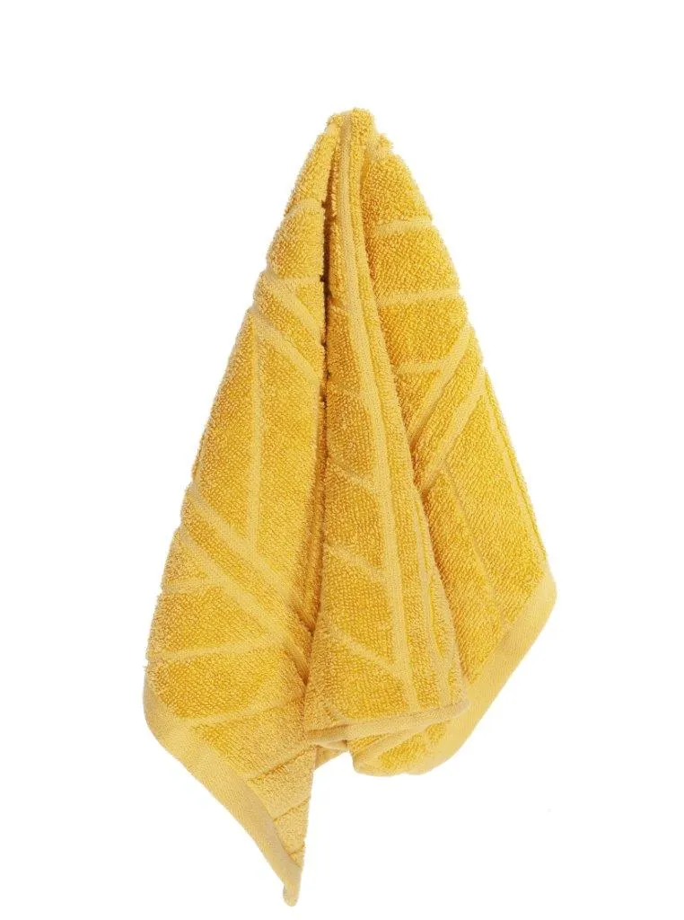 Ręcznik frotte RELIEF 30x50 gramatura 500 żółty Odzież, Szalik, Ręcznik, Ręcznik kąpielowy