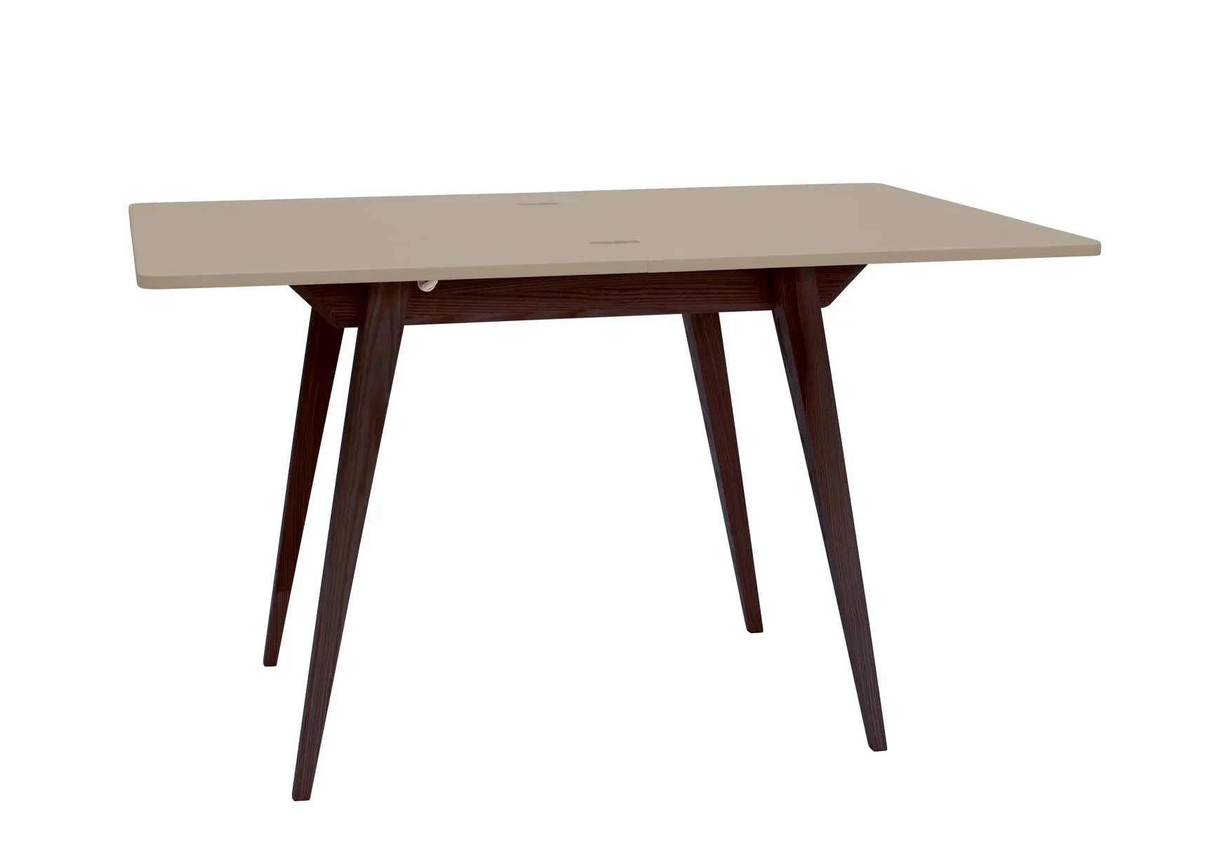 Stół rozkładany ENVELOPE 65x90-130cm beżowy orzech