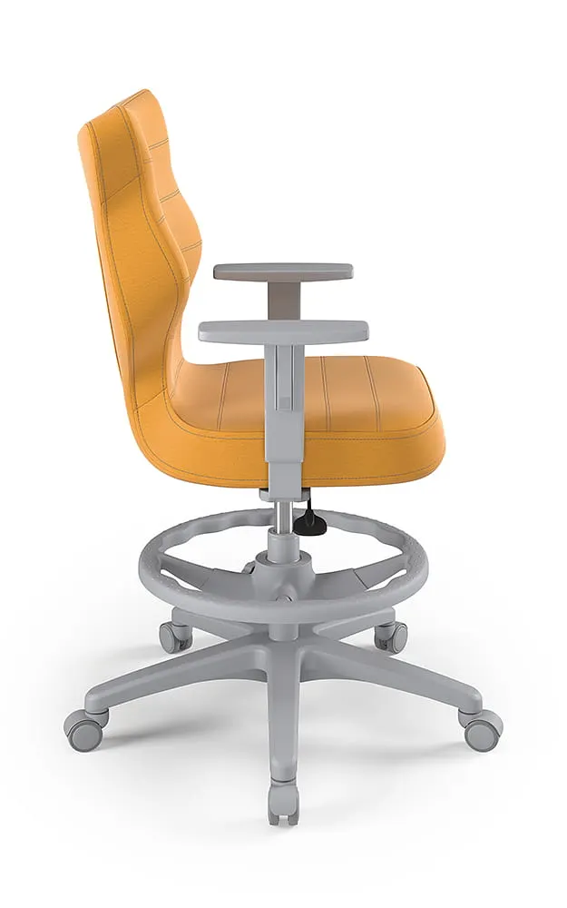 Krzesło młodzieżowe Duo szary Velvet 35 rozmiar 6 WK+P - CD-D-6-D-E-VT35