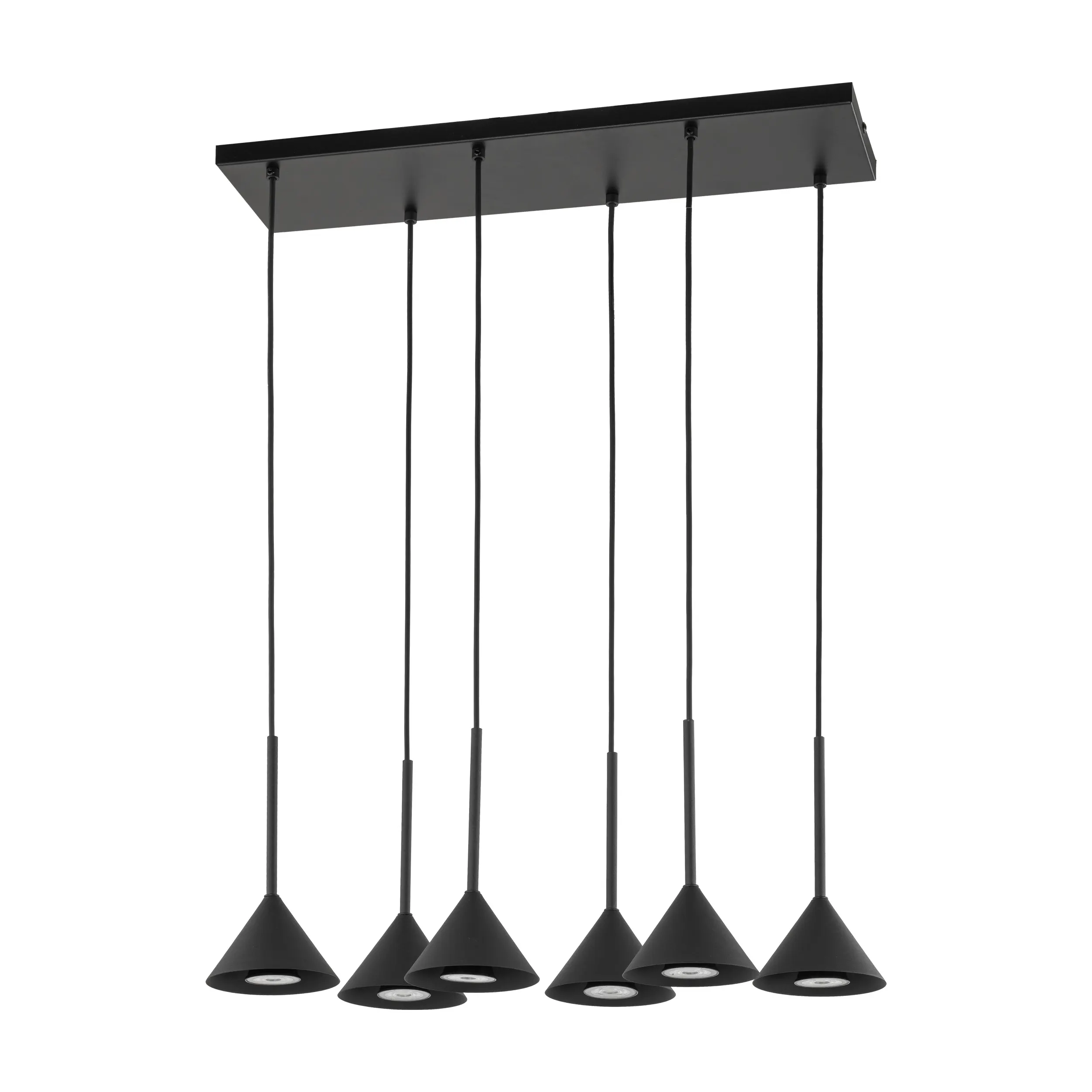 Lampa wisząca CONO czarna na prostokątnej podstawie 90x62x25cm Lampa wisząca CONO czarna na prostokątnej podstawie 90x62x25cm