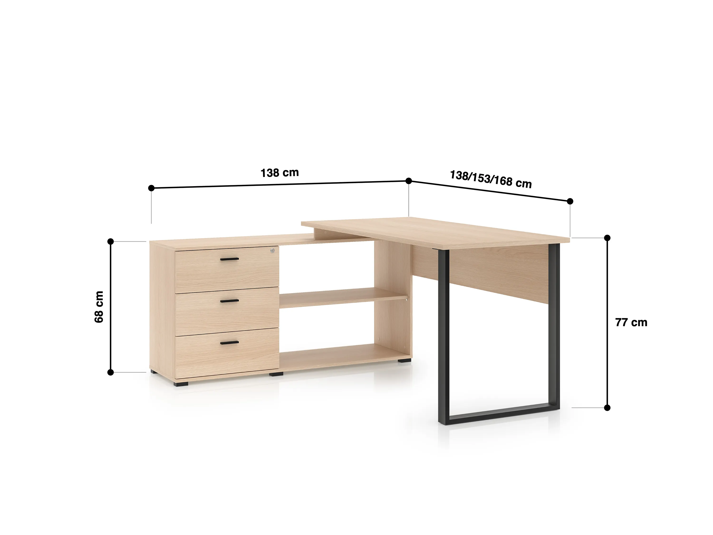 image biurko, stół, mebel biurowy, drewniane, szuflady